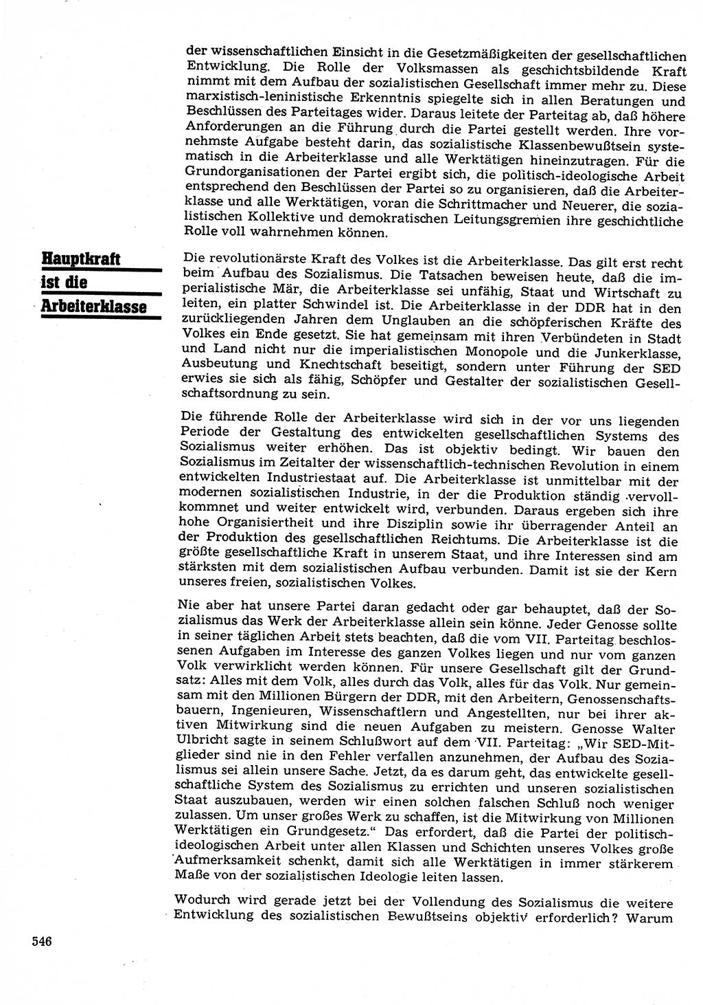 Neuer Weg (NW), Organ des Zentralkomitees (ZK) der SED (Sozialistische Einheitspartei Deutschlands) für Fragen des Parteilebens, 22. Jahrgang [Deutsche Demokratische Republik (DDR)] 1967, Seite 546 (NW ZK SED DDR 1967, S. 546)