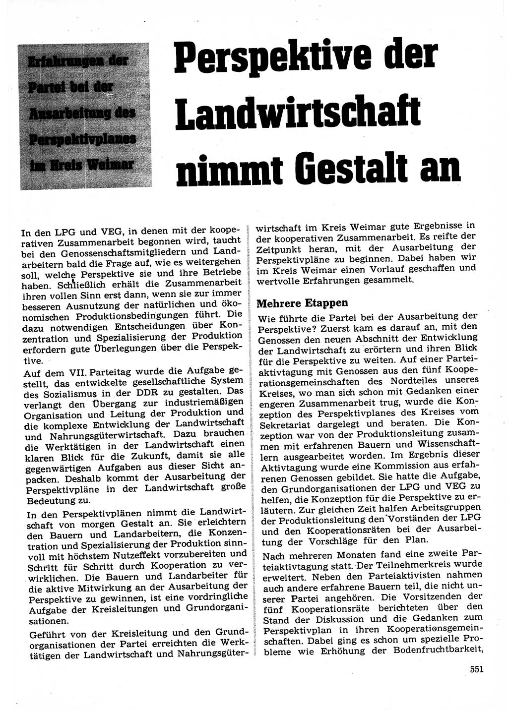 Neuer Weg (NW), Organ des Zentralkomitees (ZK) der SED (Sozialistische Einheitspartei Deutschlands) für Fragen des Parteilebens, 22. Jahrgang [Deutsche Demokratische Republik (DDR)] 1967, Seite 551 (NW ZK SED DDR 1967, S. 551)