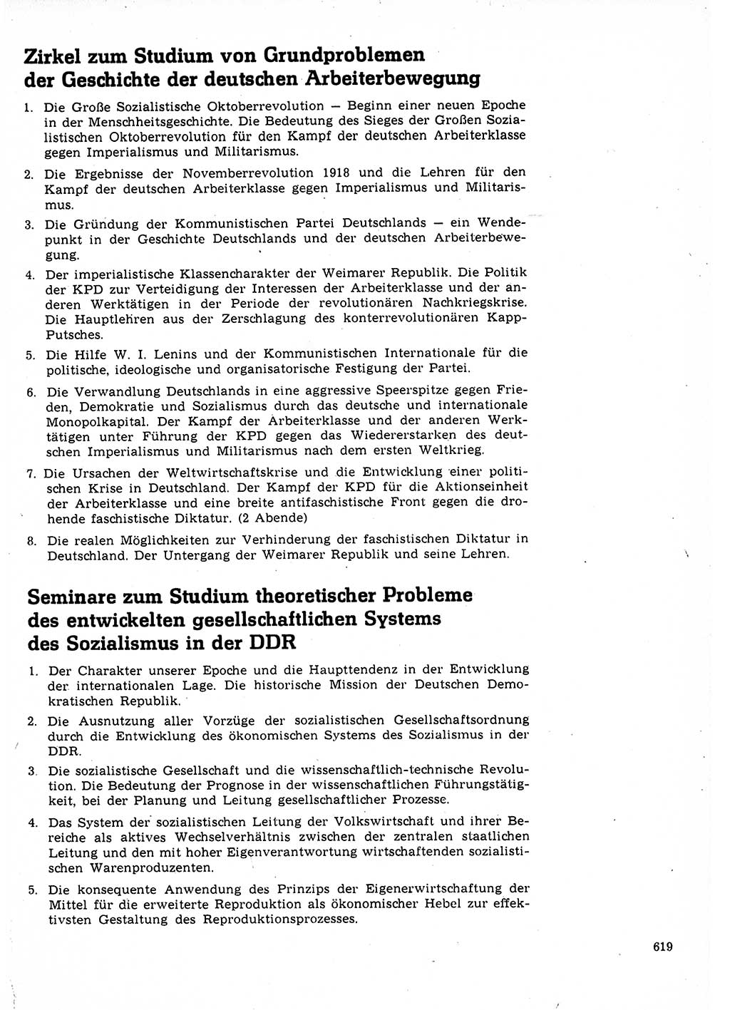 Neuer Weg (NW), Organ des Zentralkomitees (ZK) der SED (Sozialistische Einheitspartei Deutschlands) für Fragen des Parteilebens, 22. Jahrgang [Deutsche Demokratische Republik (DDR)] 1967, Seite 619 (NW ZK SED DDR 1967, S. 619)