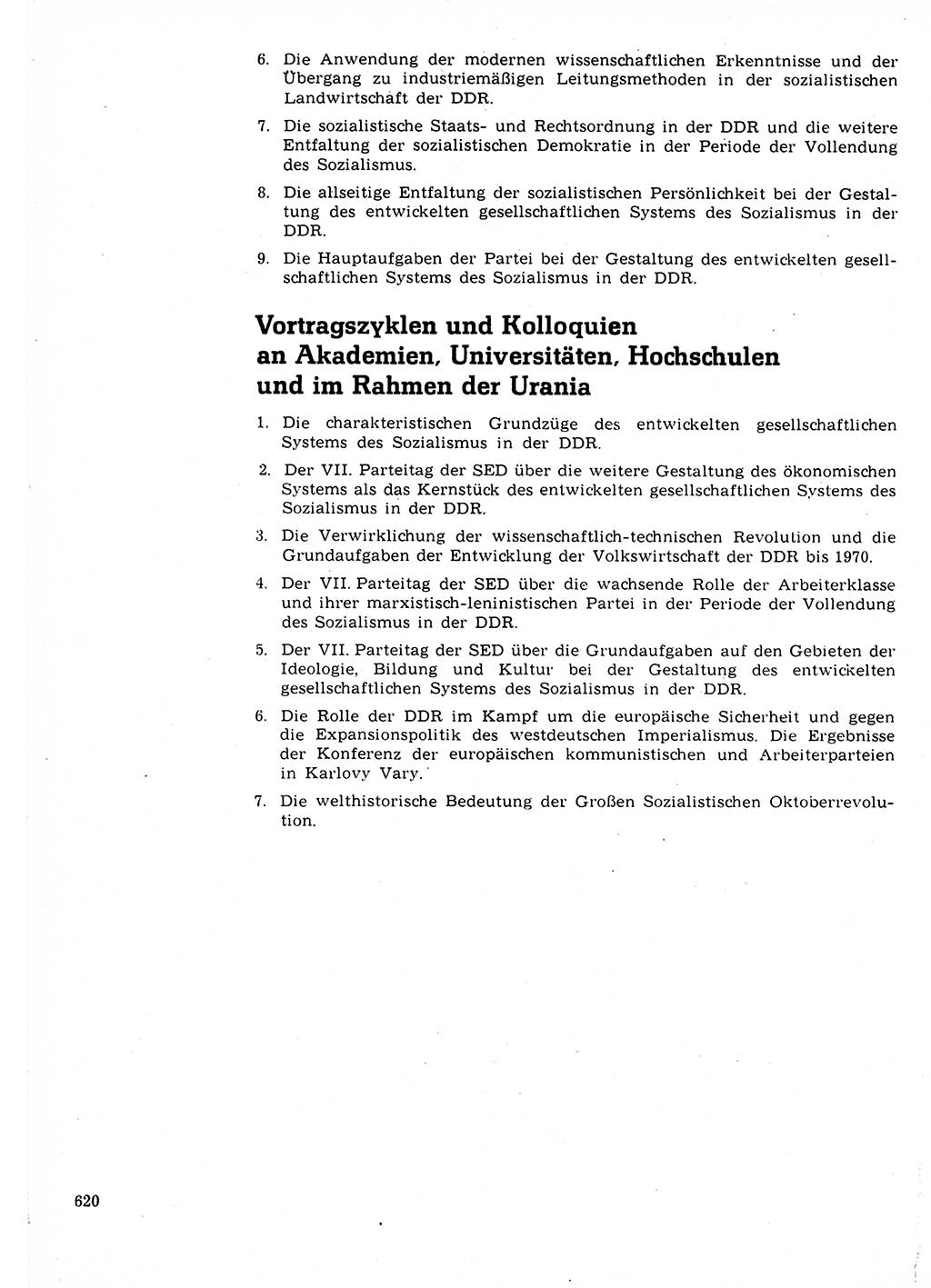 Neuer Weg (NW), Organ des Zentralkomitees (ZK) der SED (Sozialistische Einheitspartei Deutschlands) für Fragen des Parteilebens, 22. Jahrgang [Deutsche Demokratische Republik (DDR)] 1967, Seite 620 (NW ZK SED DDR 1967, S. 620)