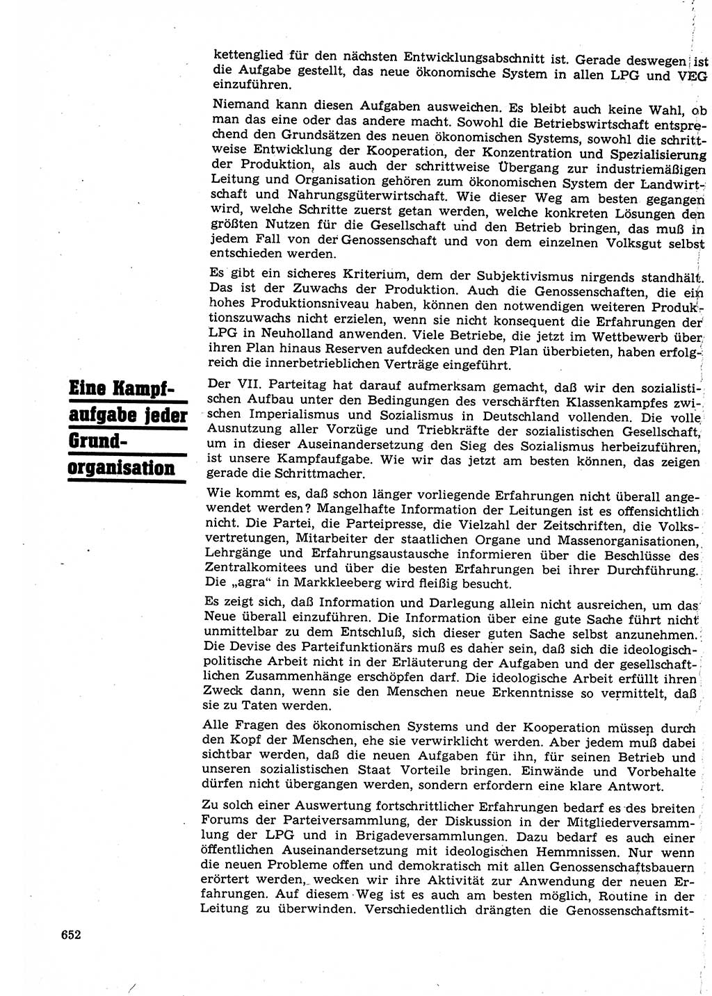 Neuer Weg (NW), Organ des Zentralkomitees (ZK) der SED (Sozialistische Einheitspartei Deutschlands) für Fragen des Parteilebens, 22. Jahrgang [Deutsche Demokratische Republik (DDR)] 1967, Seite 652 (NW ZK SED DDR 1967, S. 652)