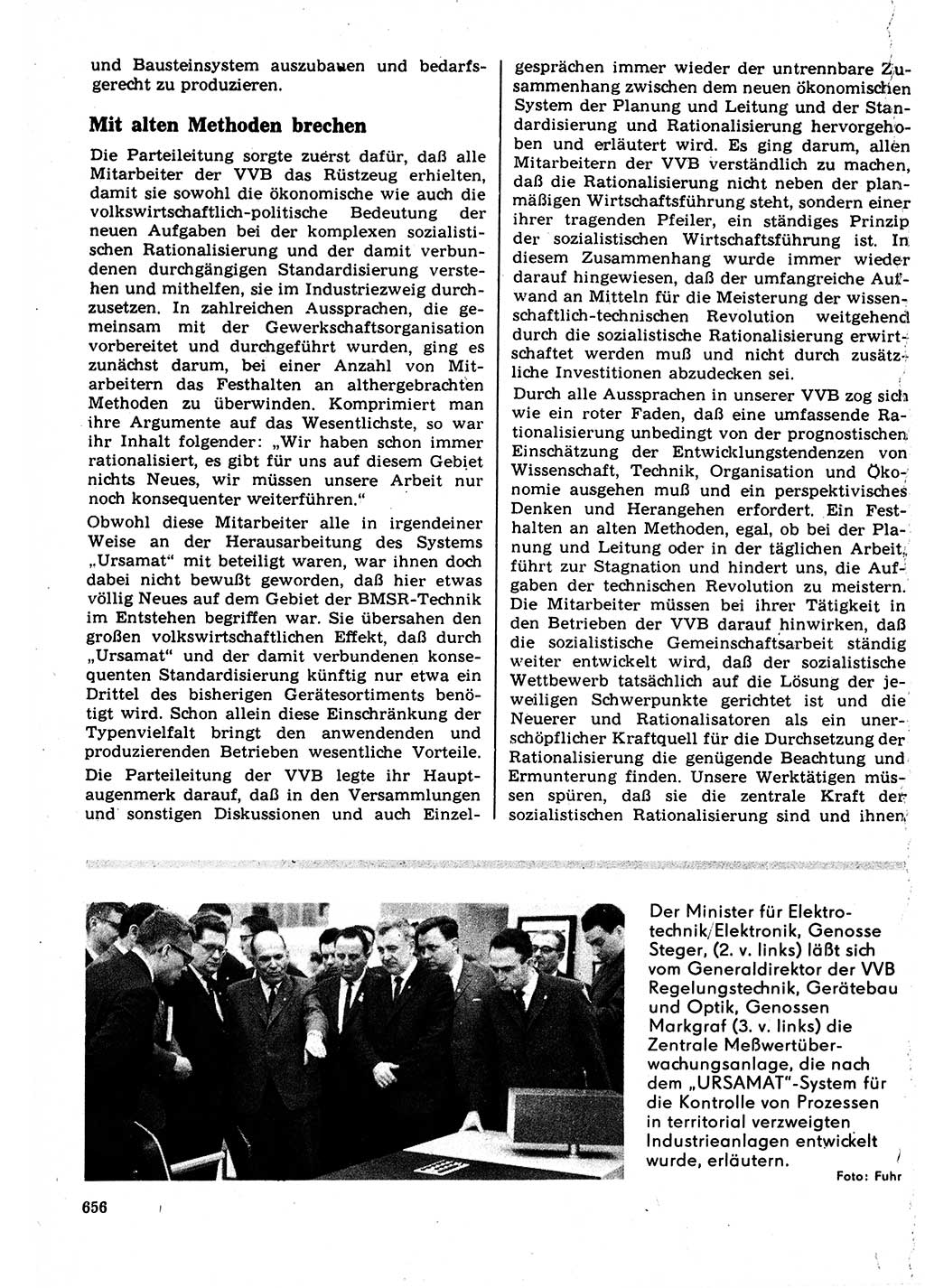 Neuer Weg (NW), Organ des Zentralkomitees (ZK) der SED (Sozialistische Einheitspartei Deutschlands) für Fragen des Parteilebens, 22. Jahrgang [Deutsche Demokratische Republik (DDR)] 1967, Seite 656 (NW ZK SED DDR 1967, S. 656)