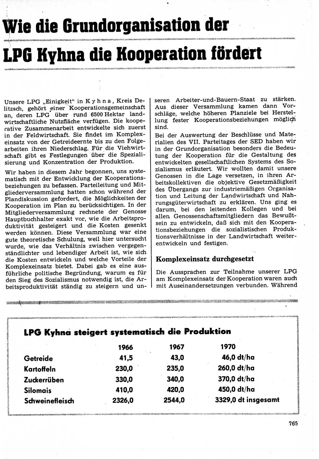 Neuer Weg (NW), Organ des Zentralkomitees (ZK) der SED (Sozialistische Einheitspartei Deutschlands) für Fragen des Parteilebens, 22. Jahrgang [Deutsche Demokratische Republik (DDR)] 1967, Seite 765 (NW ZK SED DDR 1967, S. 765)