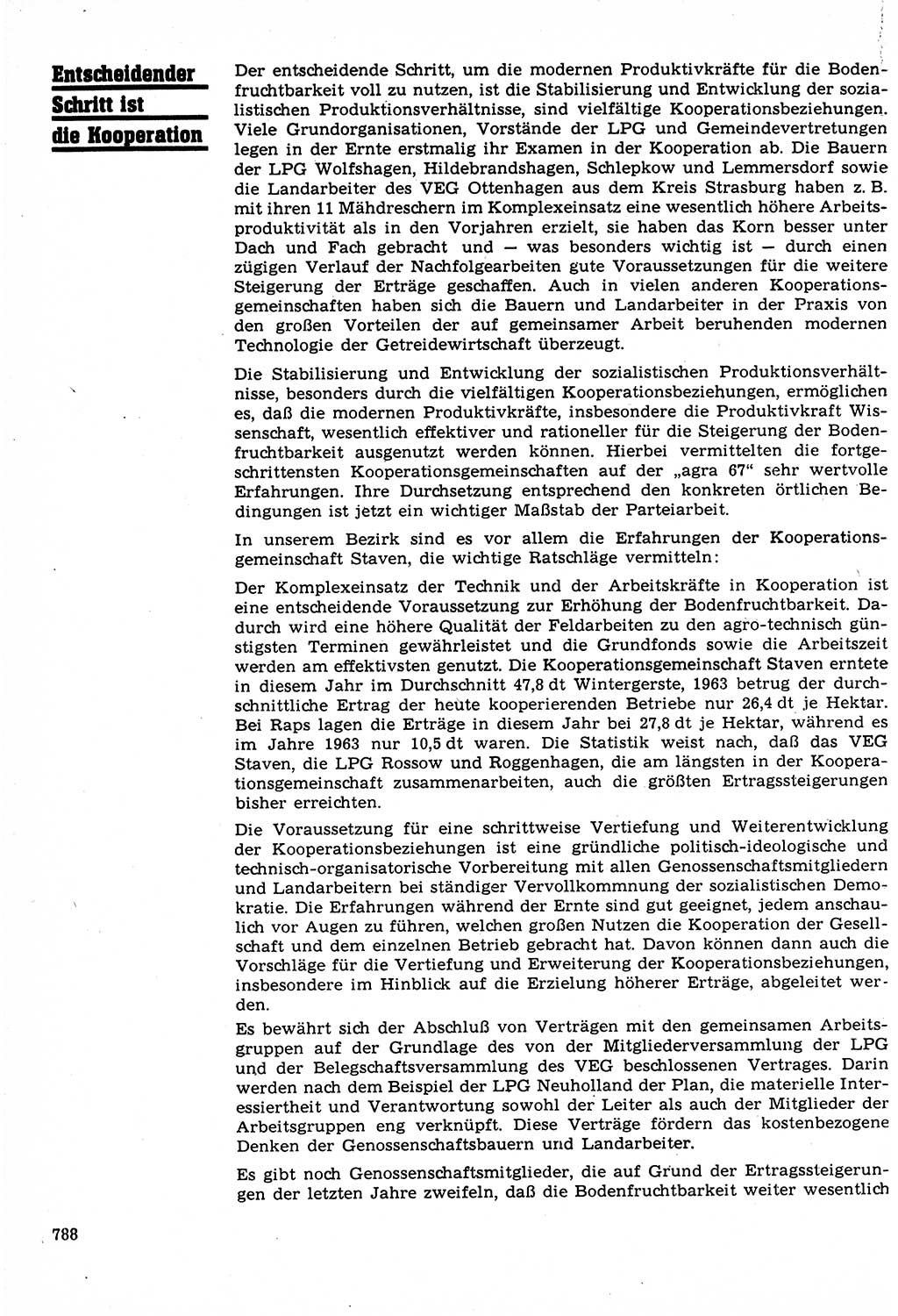 Neuer Weg (NW), Organ des Zentralkomitees (ZK) der SED (Sozialistische Einheitspartei Deutschlands) für Fragen des Parteilebens, 22. Jahrgang [Deutsche Demokratische Republik (DDR)] 1967, Seite 788 (NW ZK SED DDR 1967, S. 788)
