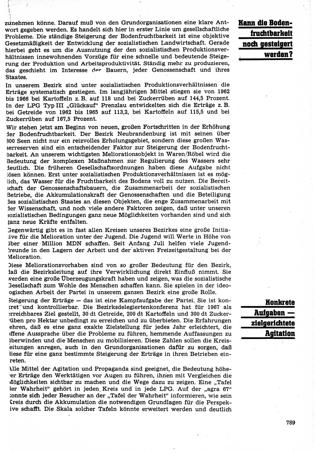 Neuer Weg (NW), Organ des Zentralkomitees (ZK) der SED (Sozialistische Einheitspartei Deutschlands) für Fragen des Parteilebens, 22. Jahrgang [Deutsche Demokratische Republik (DDR)] 1967, Seite 789 (NW ZK SED DDR 1967, S. 789)
