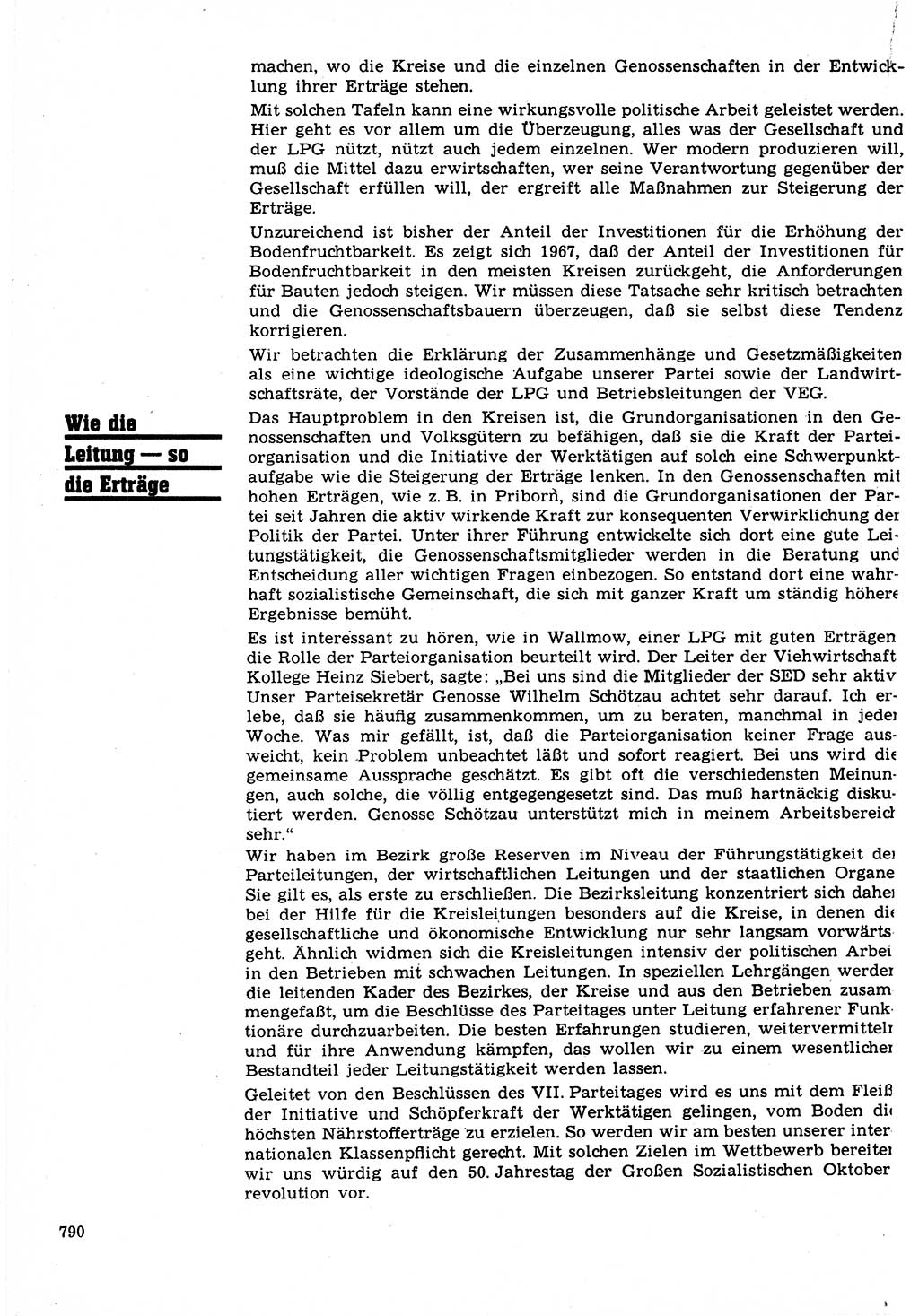 Neuer Weg (NW), Organ des Zentralkomitees (ZK) der SED (Sozialistische Einheitspartei Deutschlands) für Fragen des Parteilebens, 22. Jahrgang [Deutsche Demokratische Republik (DDR)] 1967, Seite 790 (NW ZK SED DDR 1967, S. 790)