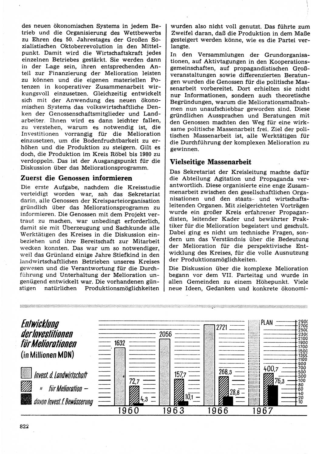 Neuer Weg (NW), Organ des Zentralkomitees (ZK) der SED (Sozialistische Einheitspartei Deutschlands) für Fragen des Parteilebens, 22. Jahrgang [Deutsche Demokratische Republik (DDR)] 1967, Seite 822 (NW ZK SED DDR 1967, S. 822)