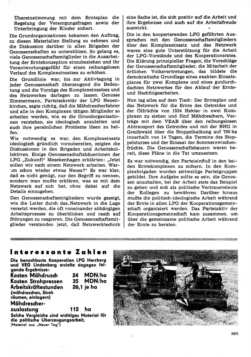 Neuer Weg (NW), Organ des Zentralkomitees (ZK) der SED (Sozialistische Einheitspartei Deutschlands) für Fragen des Parteilebens, 22. Jahrgang [Deutsche Demokratische Republik (DDR)] 1967, Seite 865 (NW ZK SED DDR 1967, S. 865)