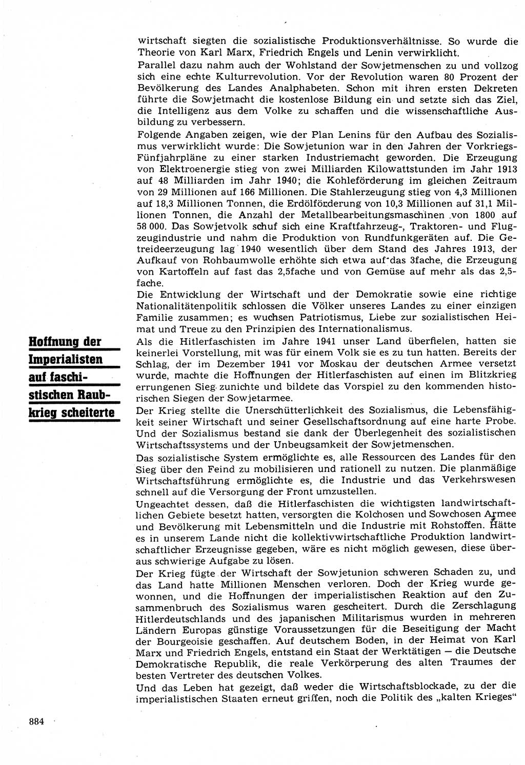 Neuer Weg (NW), Organ des Zentralkomitees (ZK) der SED (Sozialistische Einheitspartei Deutschlands) für Fragen des Parteilebens, 22. Jahrgang [Deutsche Demokratische Republik (DDR)] 1967, Seite 884 (NW ZK SED DDR 1967, S. 884)