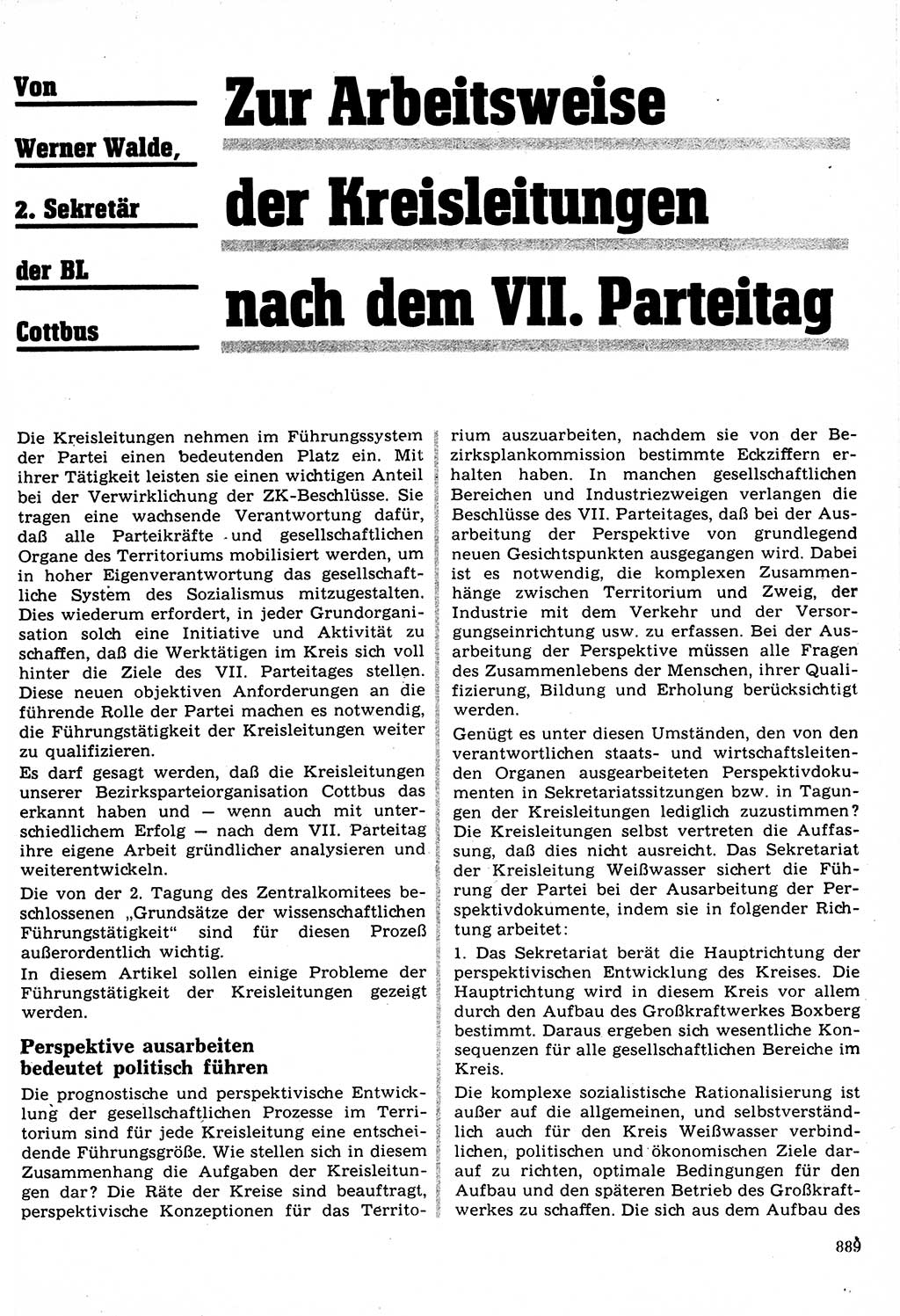 Neuer Weg (NW), Organ des Zentralkomitees (ZK) der SED (Sozialistische Einheitspartei Deutschlands) für Fragen des Parteilebens, 22. Jahrgang [Deutsche Demokratische Republik (DDR)] 1967, Seite 889 (NW ZK SED DDR 1967, S. 889)