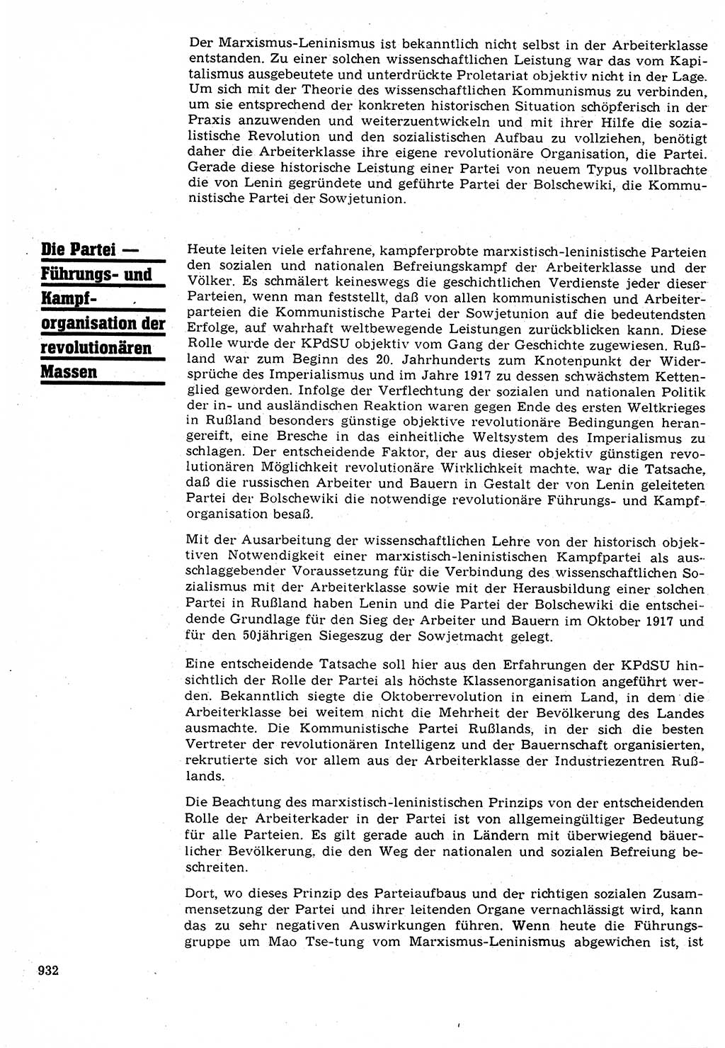 Neuer Weg (NW), Organ des Zentralkomitees (ZK) der SED (Sozialistische Einheitspartei Deutschlands) für Fragen des Parteilebens, 22. Jahrgang [Deutsche Demokratische Republik (DDR)] 1967, Seite 932 (NW ZK SED DDR 1967, S. 932)