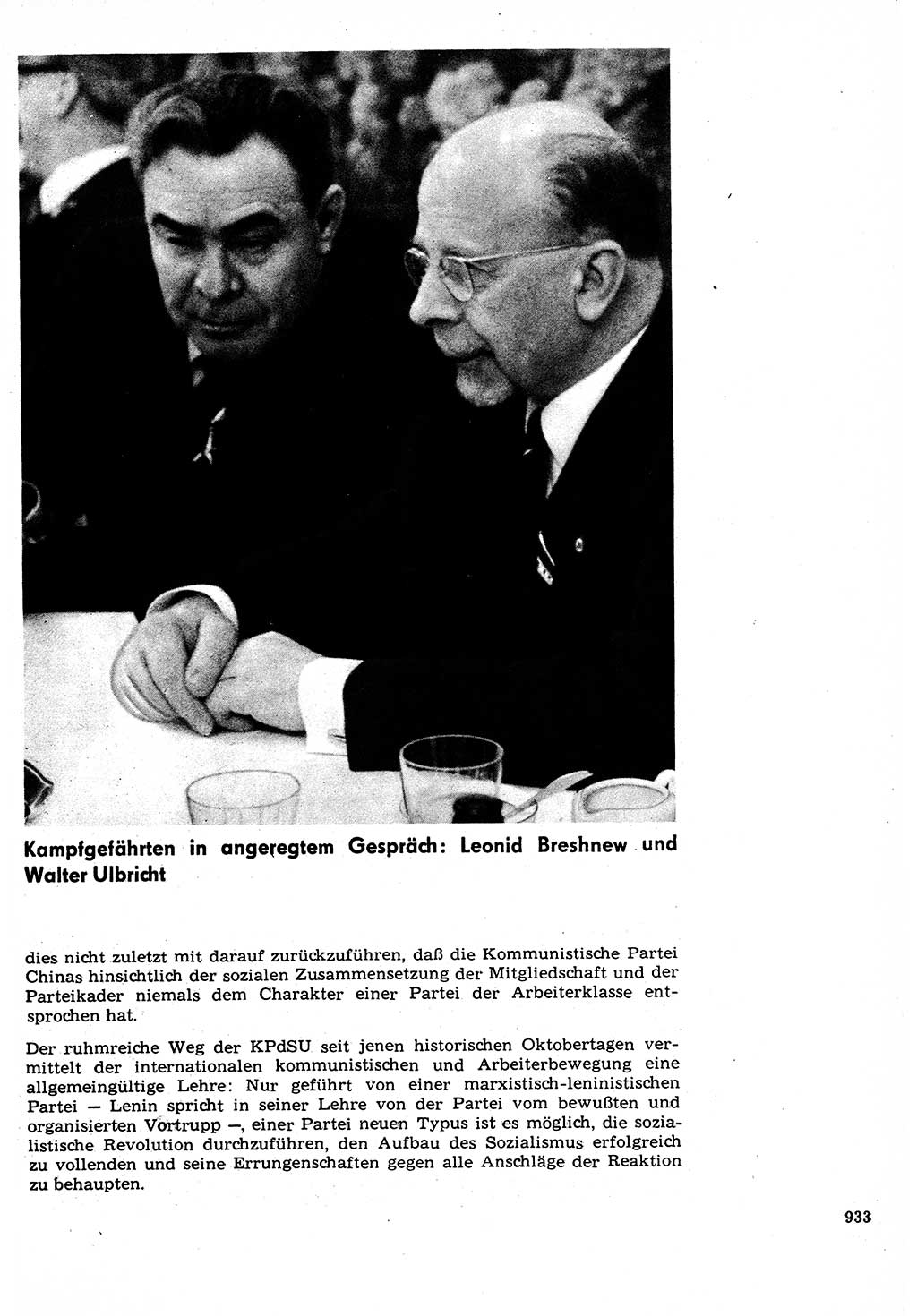 Neuer Weg (NW), Organ des Zentralkomitees (ZK) der SED (Sozialistische Einheitspartei Deutschlands) für Fragen des Parteilebens, 22. Jahrgang [Deutsche Demokratische Republik (DDR)] 1967, Seite 933 (NW ZK SED DDR 1967, S. 933)