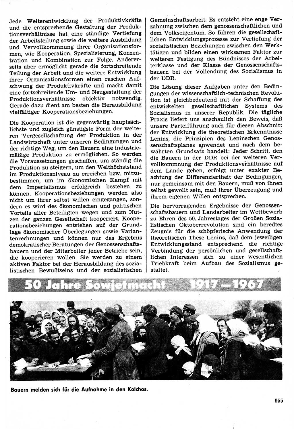 Neuer Weg (NW), Organ des Zentralkomitees (ZK) der SED (Sozialistische Einheitspartei Deutschlands) für Fragen des Parteilebens, 22. Jahrgang [Deutsche Demokratische Republik (DDR)] 1967, Seite 955 (NW ZK SED DDR 1967, S. 955)