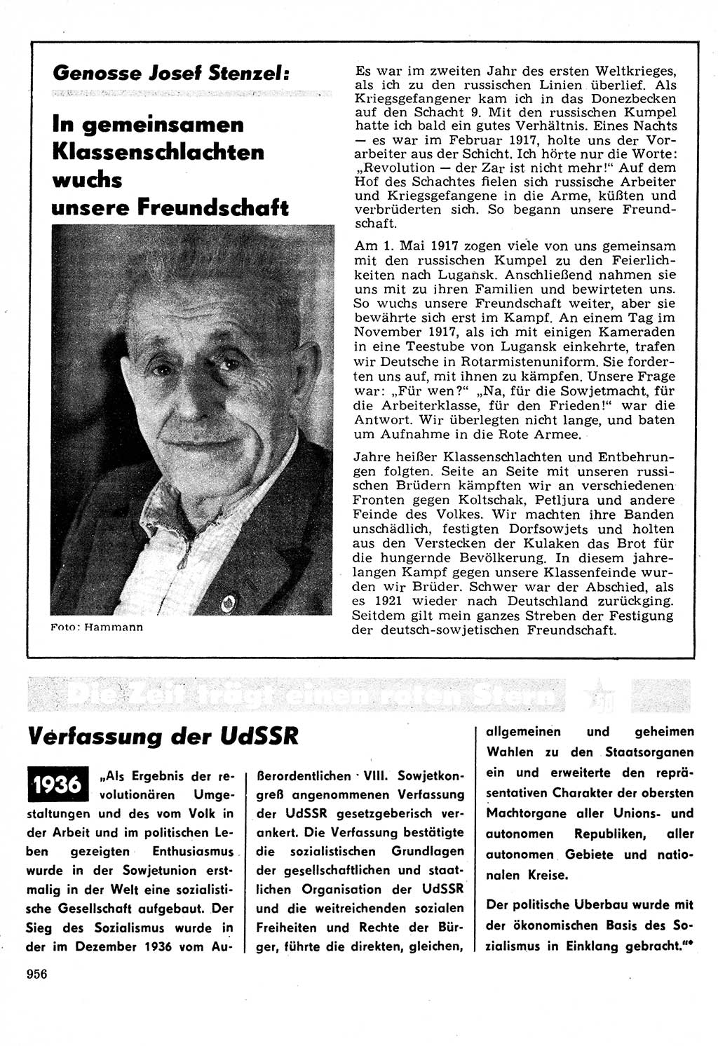 Neuer Weg (NW), Organ des Zentralkomitees (ZK) der SED (Sozialistische Einheitspartei Deutschlands) für Fragen des Parteilebens, 22. Jahrgang [Deutsche Demokratische Republik (DDR)] 1967, Seite 956 (NW ZK SED DDR 1967, S. 956)