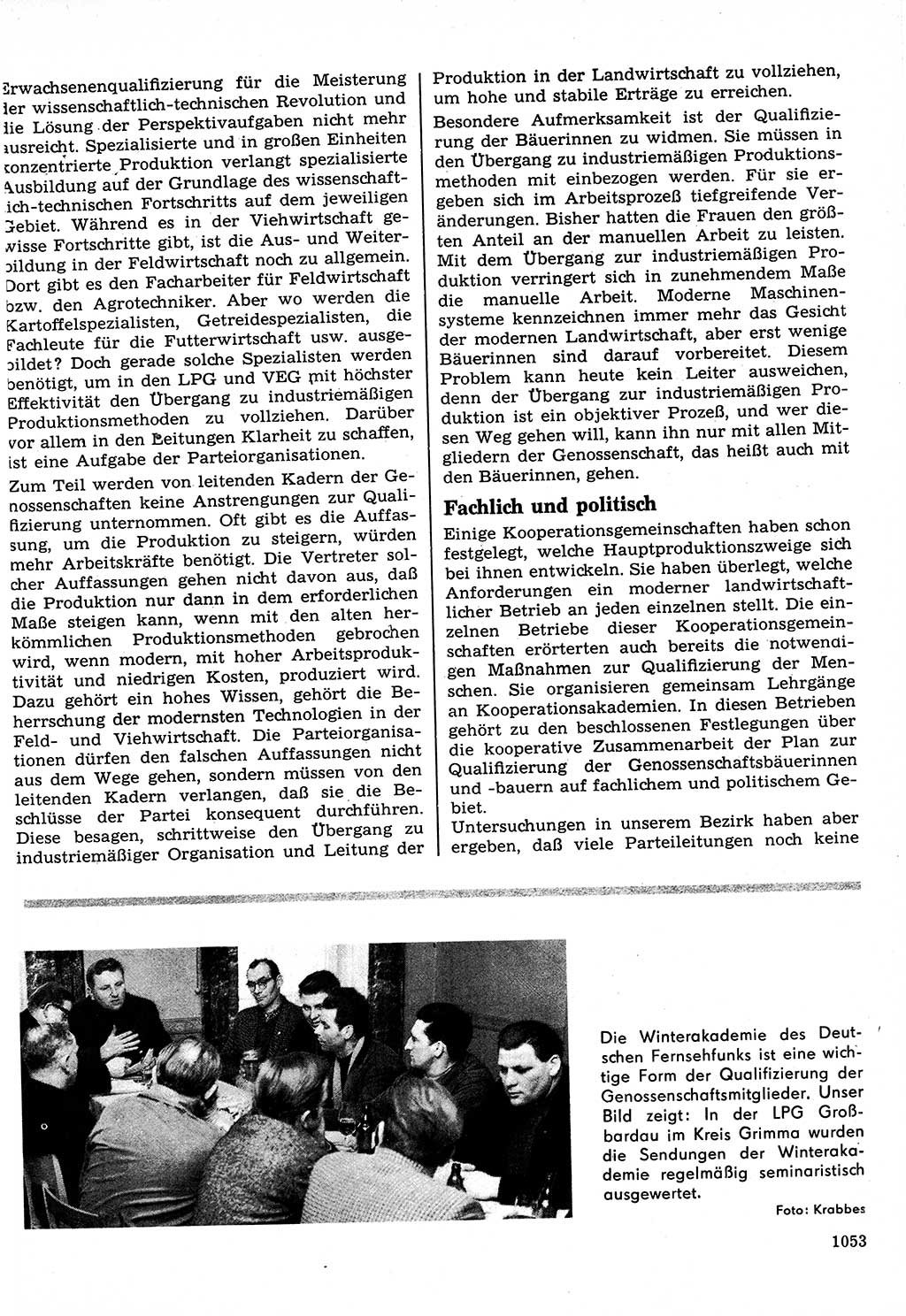 Neuer Weg (NW), Organ des Zentralkomitees (ZK) der SED (Sozialistische Einheitspartei Deutschlands) für Fragen des Parteilebens, 22. Jahrgang [Deutsche Demokratische Republik (DDR)] 1967, Seite 1053 (NW ZK SED DDR 1967, S. 1053)
