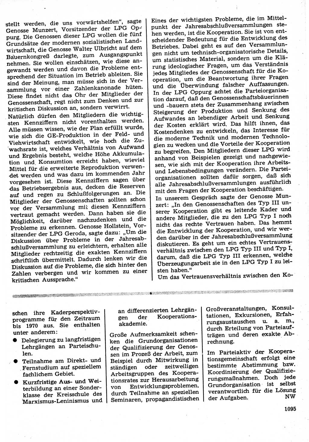 Neuer Weg (NW), Organ des Zentralkomitees (ZK) der SED (Sozialistische Einheitspartei Deutschlands) für Fragen des Parteilebens, 22. Jahrgang [Deutsche Demokratische Republik (DDR)] 1967, Seite 1095 (NW ZK SED DDR 1967, S. 1095)