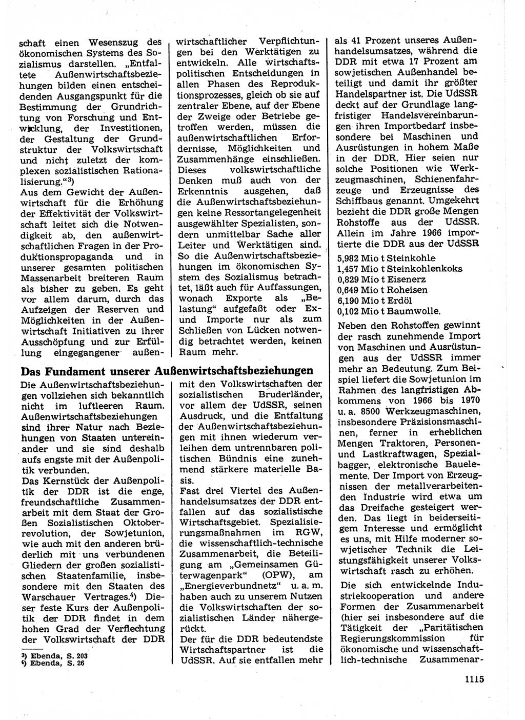 Neuer Weg (NW), Organ des Zentralkomitees (ZK) der SED (Sozialistische Einheitspartei Deutschlands) für Fragen des Parteilebens, 22. Jahrgang [Deutsche Demokratische Republik (DDR)] 1967, Seite 1115 (NW ZK SED DDR 1967, S. 1115)