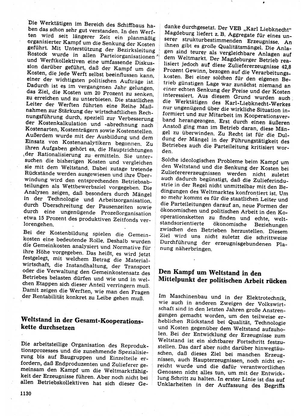 Neuer Weg (NW), Organ des Zentralkomitees (ZK) der SED (Sozialistische Einheitspartei Deutschlands) für Fragen des Parteilebens, 22. Jahrgang [Deutsche Demokratische Republik (DDR)] 1967, Seite 1130 (NW ZK SED DDR 1967, S. 1130)