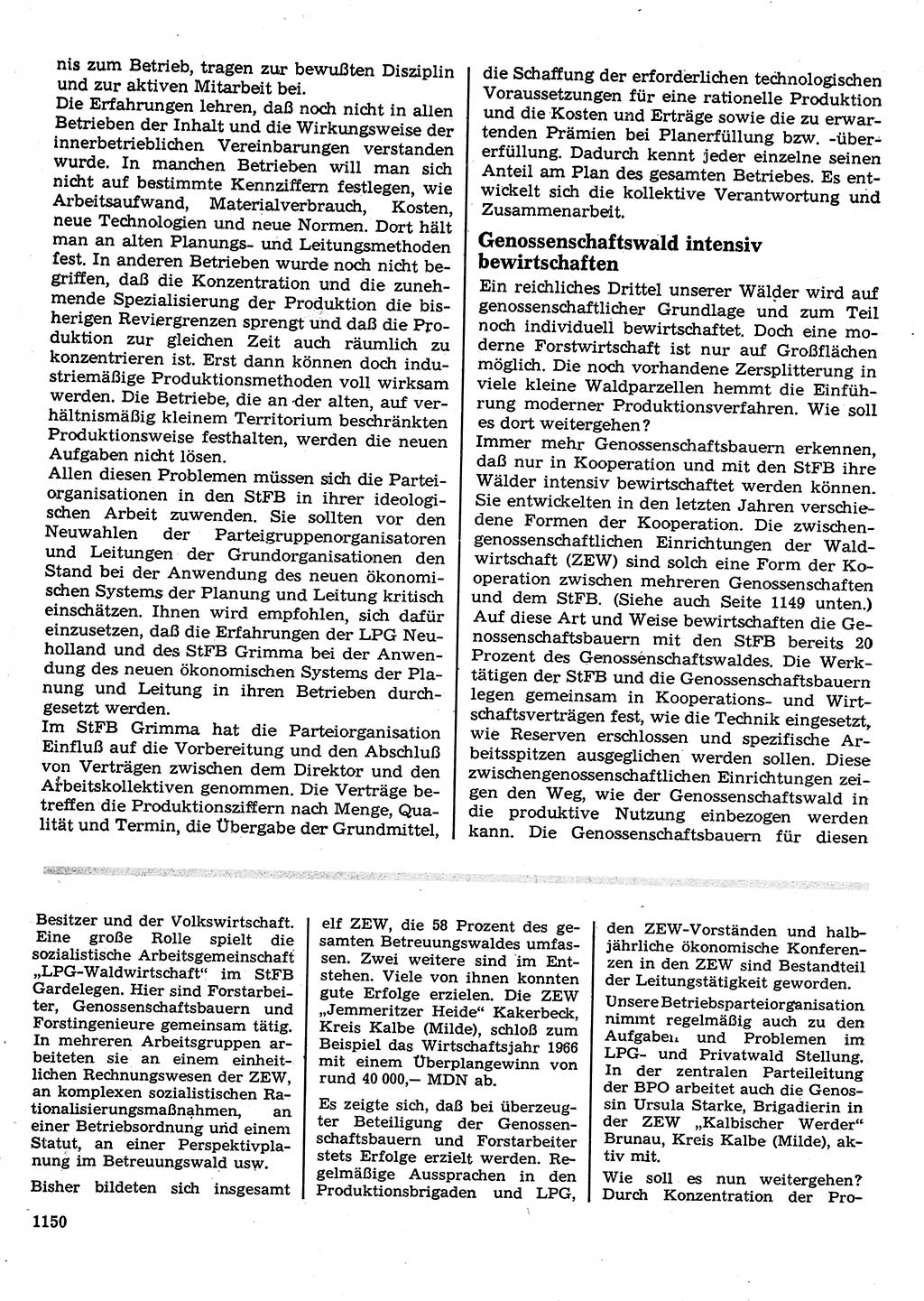 Neuer Weg (NW), Organ des Zentralkomitees (ZK) der SED (Sozialistische Einheitspartei Deutschlands) für Fragen des Parteilebens, 22. Jahrgang [Deutsche Demokratische Republik (DDR)] 1967, Seite 1150 (NW ZK SED DDR 1967, S. 1150)