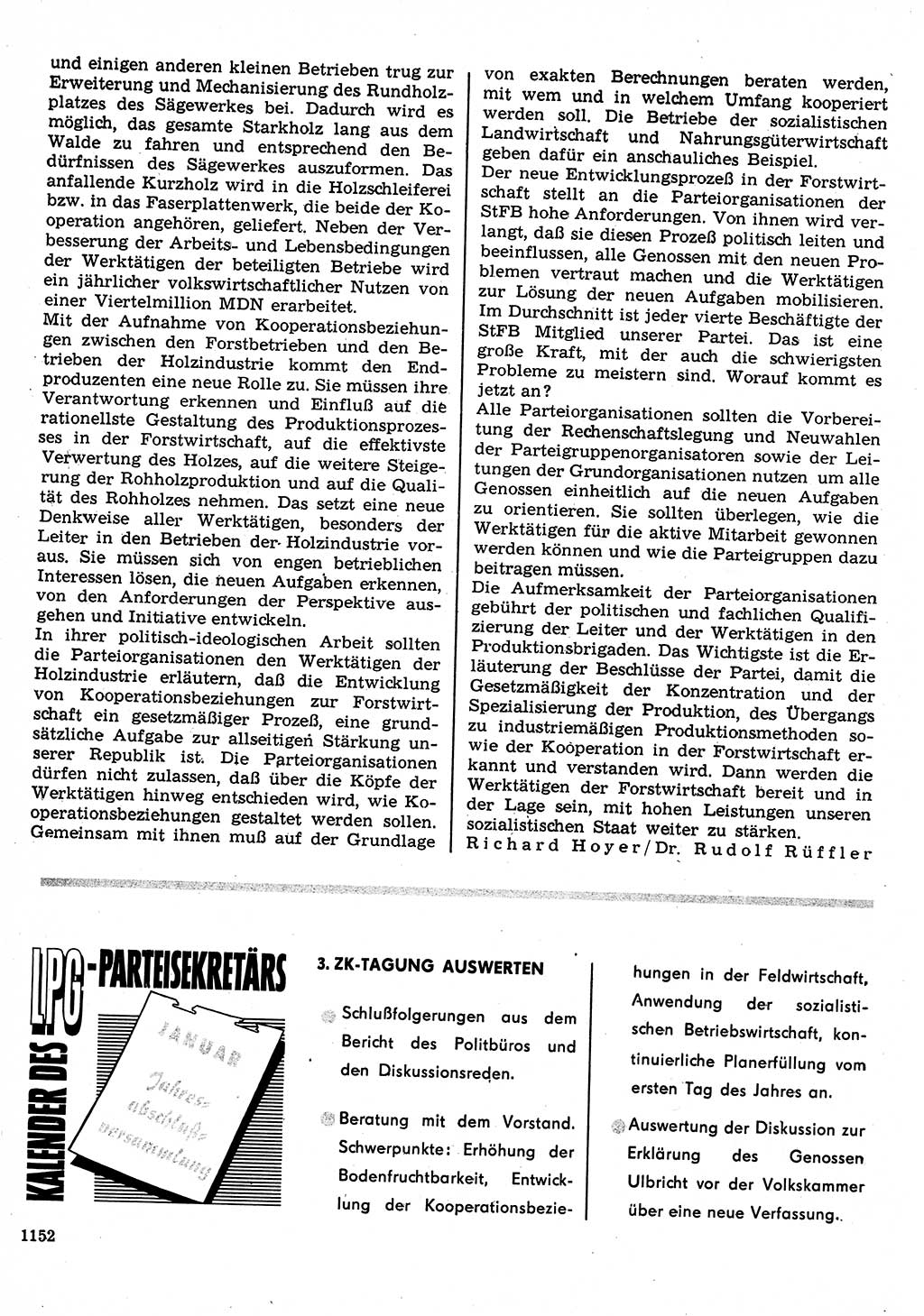 Neuer Weg (NW), Organ des Zentralkomitees (ZK) der SED (Sozialistische Einheitspartei Deutschlands) für Fragen des Parteilebens, 22. Jahrgang [Deutsche Demokratische Republik (DDR)] 1967, Seite 1152 (NW ZK SED DDR 1967, S. 1152)