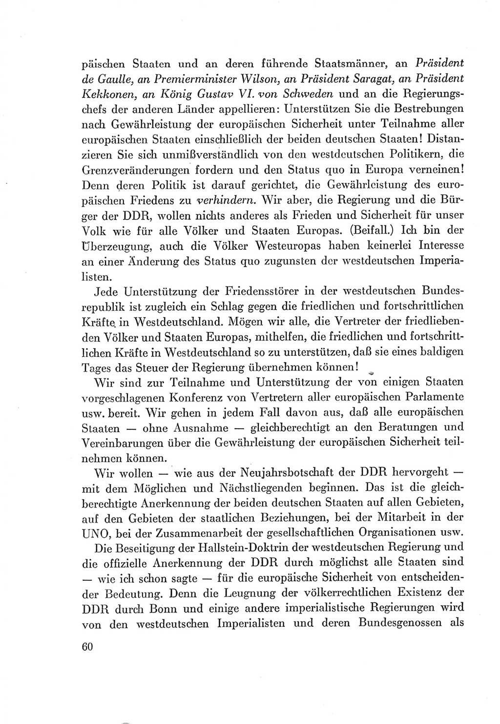 Protokoll der Verhandlungen des Ⅶ. Parteitages der Sozialistischen Einheitspartei Deutschlands (SED) [Deutsche Demokratische Republik (DDR)] 1967, Band Ⅰ, Seite 60 (Prot. Verh. Ⅶ. PT SED DDR 1967, Bd. Ⅰ, S. 60)