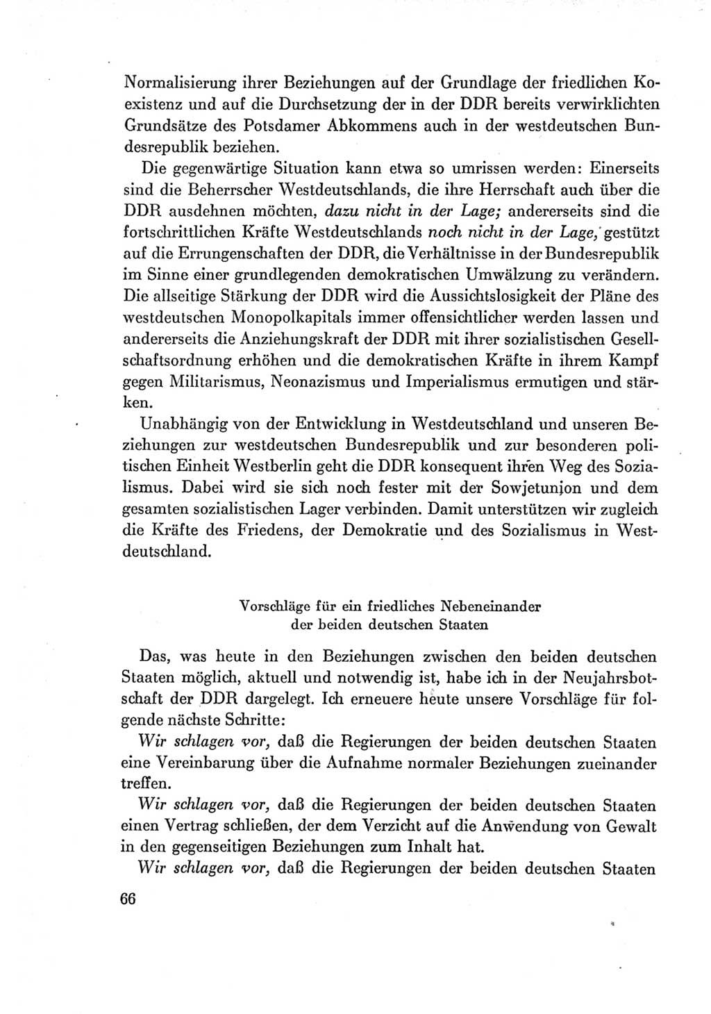 Protokoll der Verhandlungen des Ⅶ. Parteitages der Sozialistischen Einheitspartei Deutschlands (SED) [Deutsche Demokratische Republik (DDR)] 1967, Band Ⅰ, Seite 66 (Prot. Verh. Ⅶ. PT SED DDR 1967, Bd. Ⅰ, S. 66)