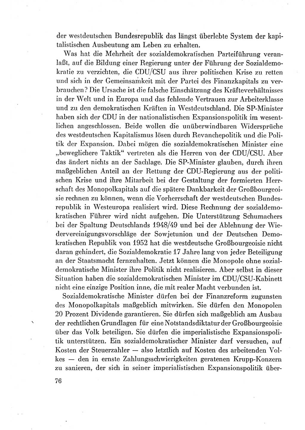Protokoll der Verhandlungen des Ⅶ. Parteitages der Sozialistischen Einheitspartei Deutschlands (SED) [Deutsche Demokratische Republik (DDR)] 1967, Band Ⅰ, Seite 76 (Prot. Verh. Ⅶ. PT SED DDR 1967, Bd. Ⅰ, S. 76)