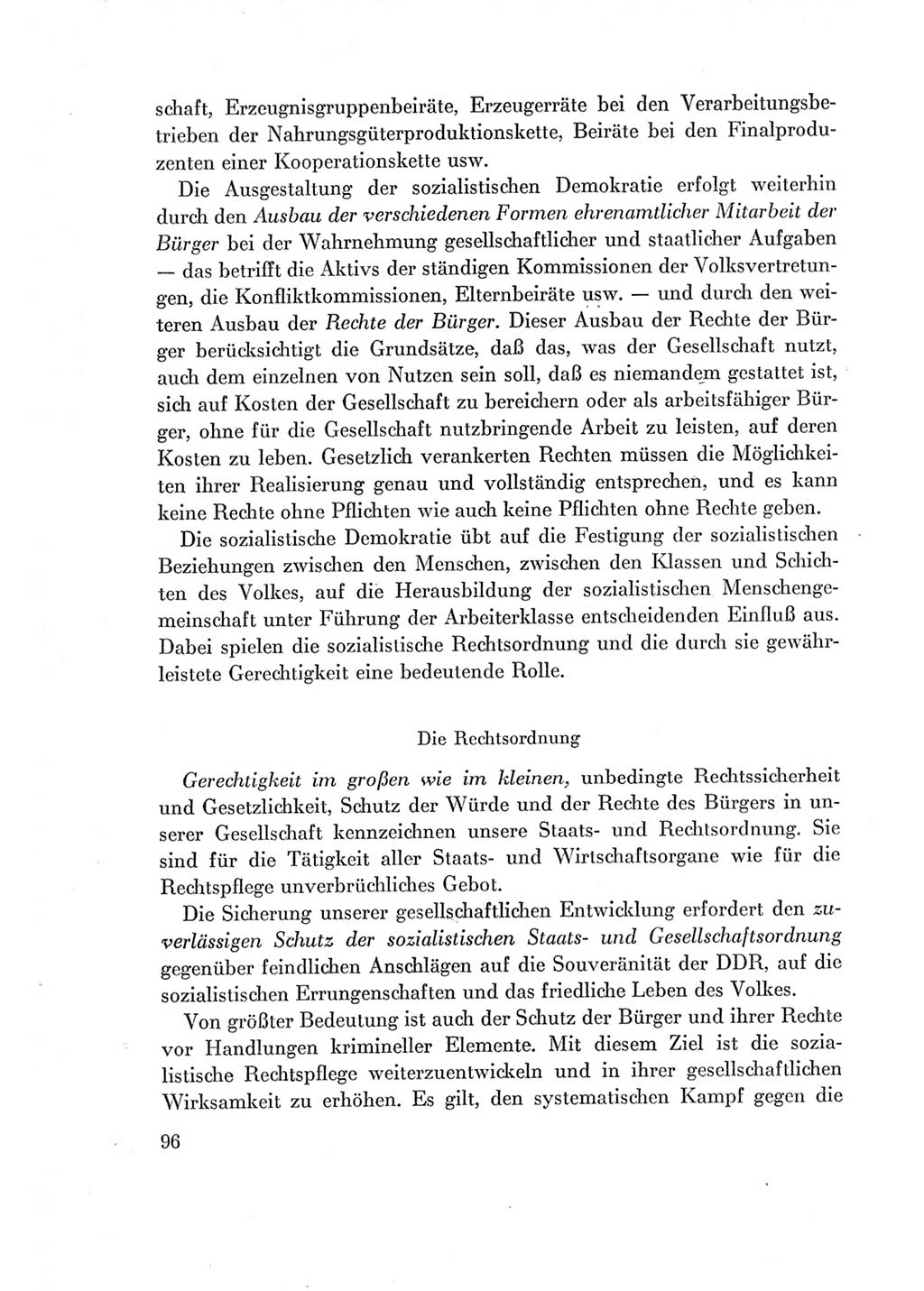 Protokoll der Verhandlungen des Ⅶ. Parteitages der Sozialistischen Einheitspartei Deutschlands (SED) [Deutsche Demokratische Republik (DDR)] 1967, Band Ⅰ, Seite 96 (Prot. Verh. Ⅶ. PT SED DDR 1967, Bd. Ⅰ, S. 96)
