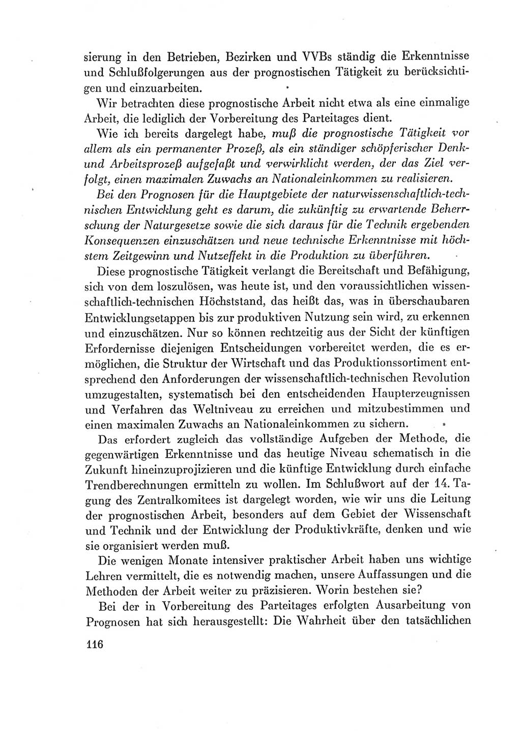 Protokoll der Verhandlungen des Ⅶ. Parteitages der Sozialistischen Einheitspartei Deutschlands (SED) [Deutsche Demokratische Republik (DDR)] 1967, Band Ⅰ, Seite 116 (Prot. Verh. Ⅶ. PT SED DDR 1967, Bd. Ⅰ, S. 116)