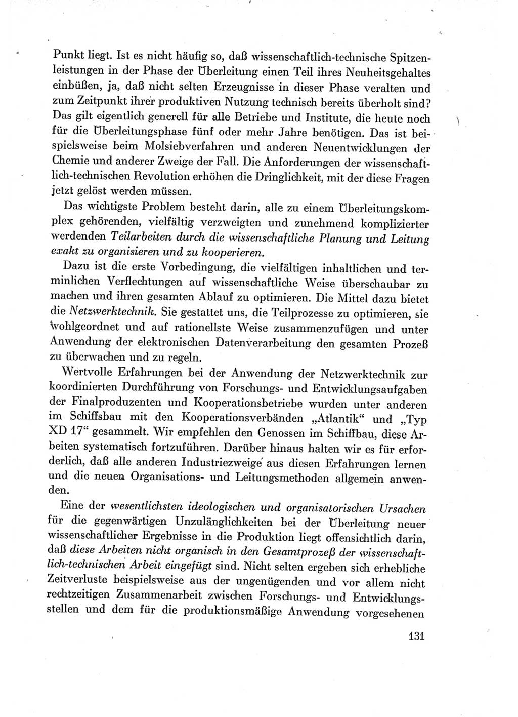 Protokoll der Verhandlungen des Ⅶ. Parteitages der Sozialistischen Einheitspartei Deutschlands (SED) [Deutsche Demokratische Republik (DDR)] 1967, Band Ⅰ, Seite 131 (Prot. Verh. Ⅶ. PT SED DDR 1967, Bd. Ⅰ, S. 131)