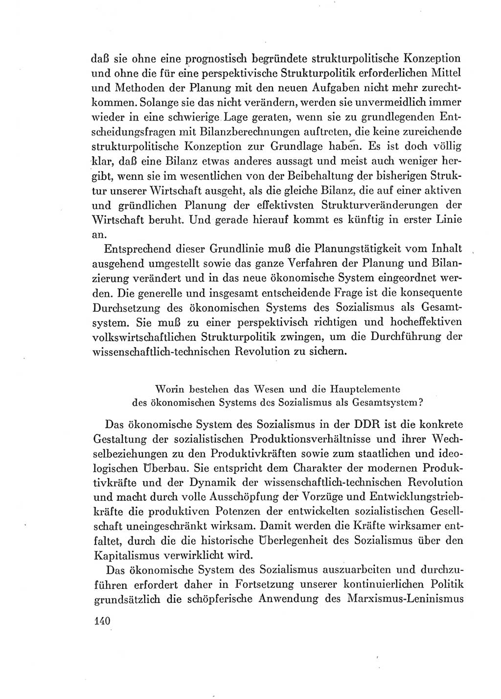 Protokoll der Verhandlungen des Ⅶ. Parteitages der Sozialistischen Einheitspartei Deutschlands (SED) [Deutsche Demokratische Republik (DDR)] 1967, Band Ⅰ, Seite 140 (Prot. Verh. Ⅶ. PT SED DDR 1967, Bd. Ⅰ, S. 140)