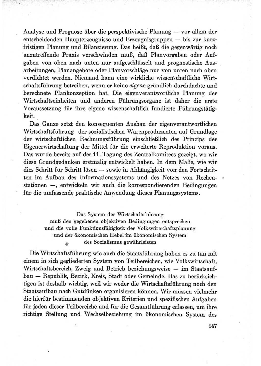 Protokoll der Verhandlungen des Ⅶ. Parteitages der Sozialistischen Einheitspartei Deutschlands (SED) [Deutsche Demokratische Republik (DDR)] 1967, Band Ⅰ, Seite 147 (Prot. Verh. Ⅶ. PT SED DDR 1967, Bd. Ⅰ, S. 147)