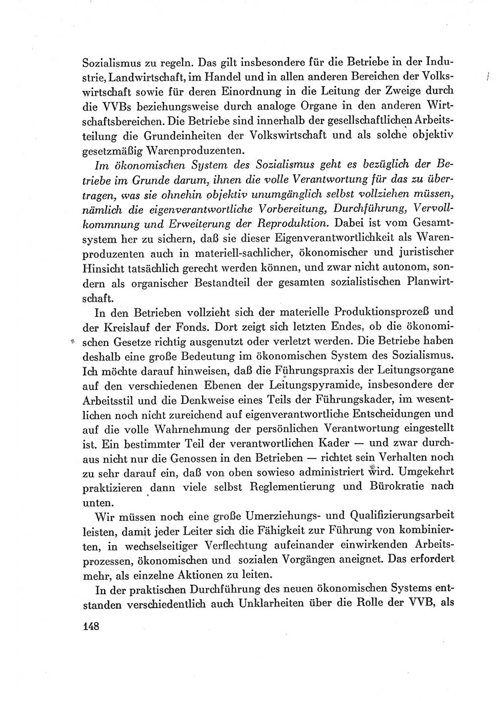 Protokoll der Verhandlungen des Ⅶ. Parteitages der Sozialistischen Einheitspartei Deutschlands (SED) [Deutsche Demokratische Republik (DDR)] 1967, Band Ⅰ, Seite 148 (Prot. Verh. Ⅶ. PT SED DDR 1967, Bd. Ⅰ, S. 148)