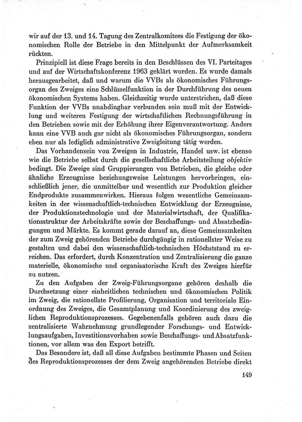 Protokoll der Verhandlungen des Ⅶ. Parteitages der Sozialistischen Einheitspartei Deutschlands (SED) [Deutsche Demokratische Republik (DDR)] 1967, Band Ⅰ, Seite 149 (Prot. Verh. Ⅶ. PT SED DDR 1967, Bd. Ⅰ, S. 149)