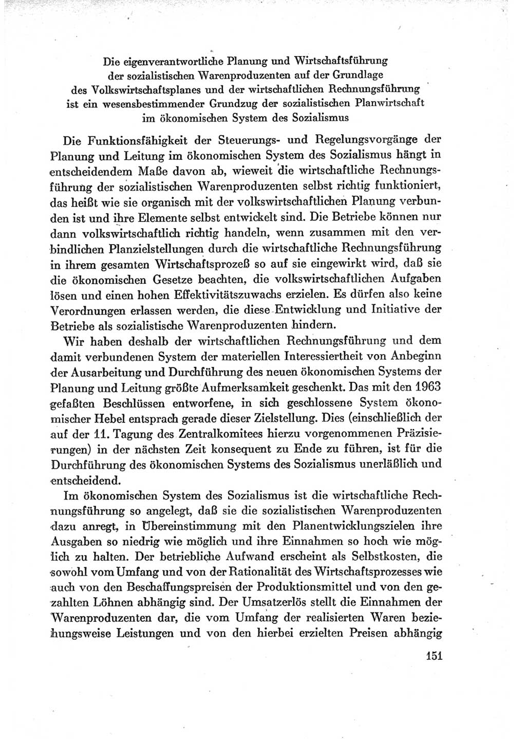 Protokoll der Verhandlungen des Ⅶ. Parteitages der Sozialistischen Einheitspartei Deutschlands (SED) [Deutsche Demokratische Republik (DDR)] 1967, Band Ⅰ, Seite 151 (Prot. Verh. Ⅶ. PT SED DDR 1967, Bd. Ⅰ, S. 151)