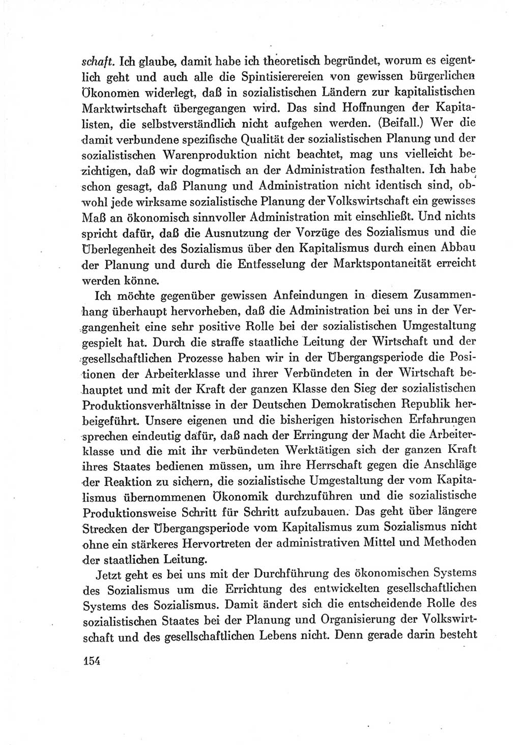 Protokoll der Verhandlungen des Ⅶ. Parteitages der Sozialistischen Einheitspartei Deutschlands (SED) [Deutsche Demokratische Republik (DDR)] 1967, Band Ⅰ, Seite 154 (Prot. Verh. Ⅶ. PT SED DDR 1967, Bd. Ⅰ, S. 154)