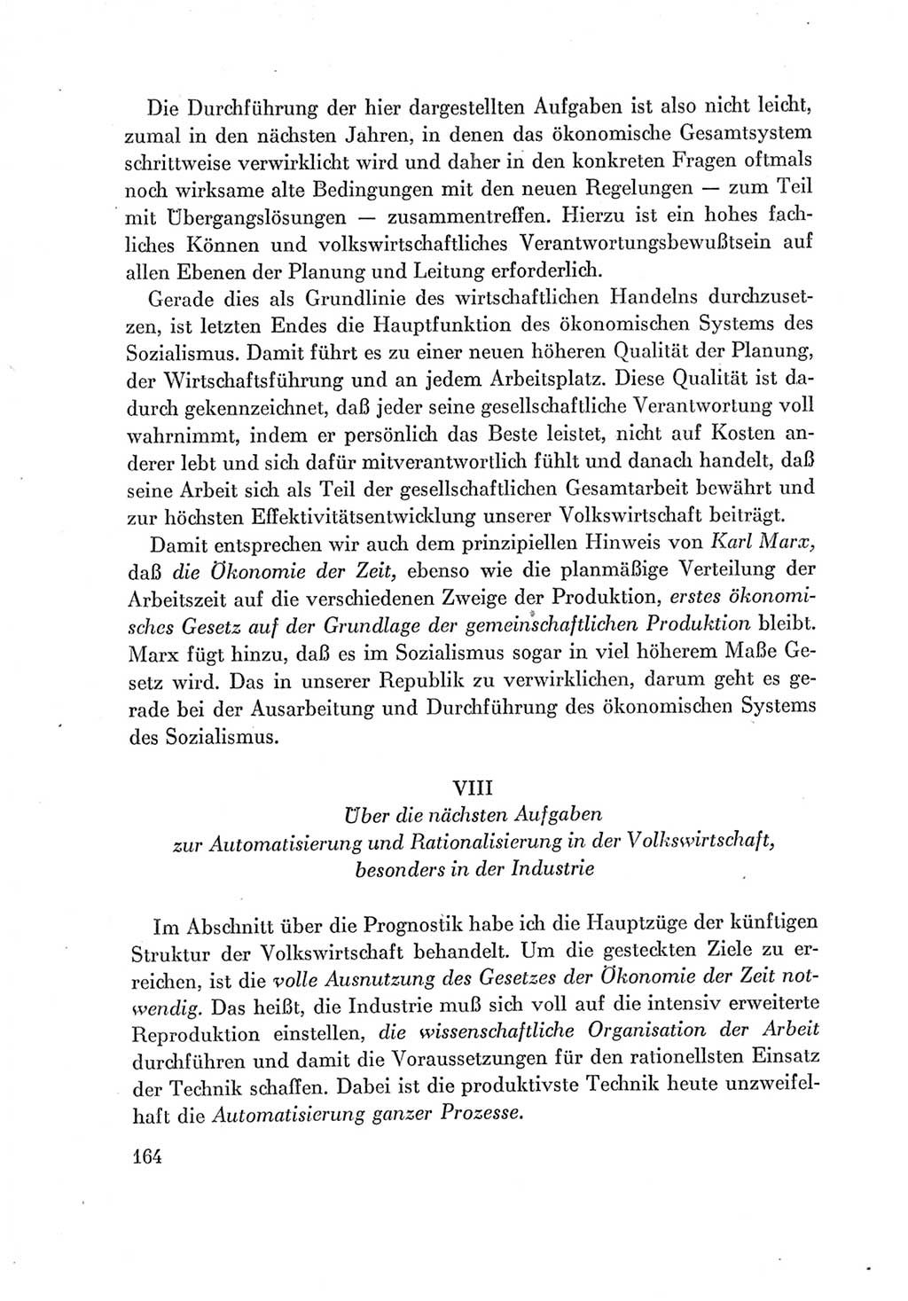Protokoll der Verhandlungen des Ⅶ. Parteitages der Sozialistischen Einheitspartei Deutschlands (SED) [Deutsche Demokratische Republik (DDR)] 1967, Band Ⅰ, Seite 164 (Prot. Verh. Ⅶ. PT SED DDR 1967, Bd. Ⅰ, S. 164)