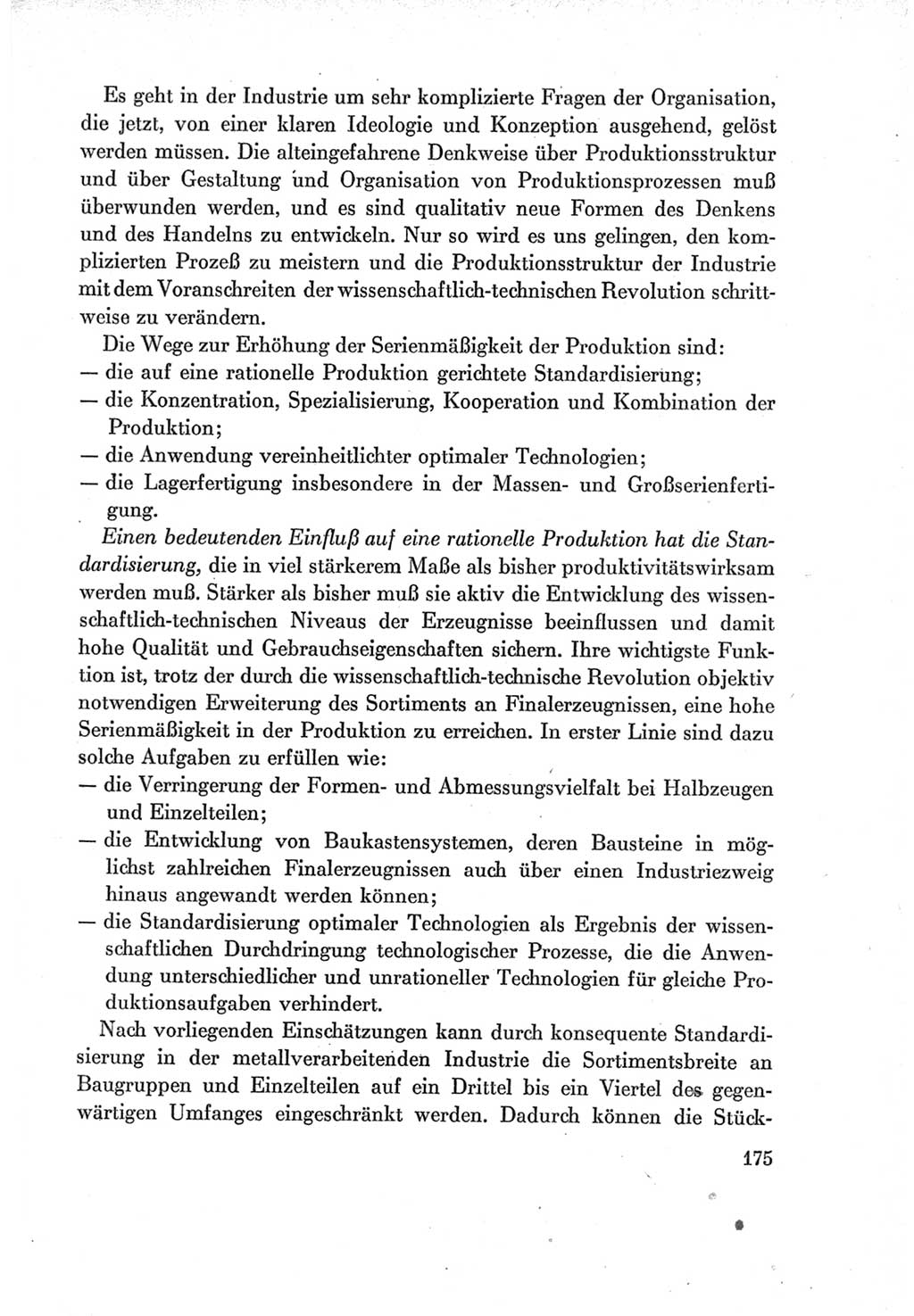 Protokoll der Verhandlungen des Ⅶ. Parteitages der Sozialistischen Einheitspartei Deutschlands (SED) [Deutsche Demokratische Republik (DDR)] 1967, Band Ⅰ, Seite 175 (Prot. Verh. Ⅶ. PT SED DDR 1967, Bd. Ⅰ, S. 175)