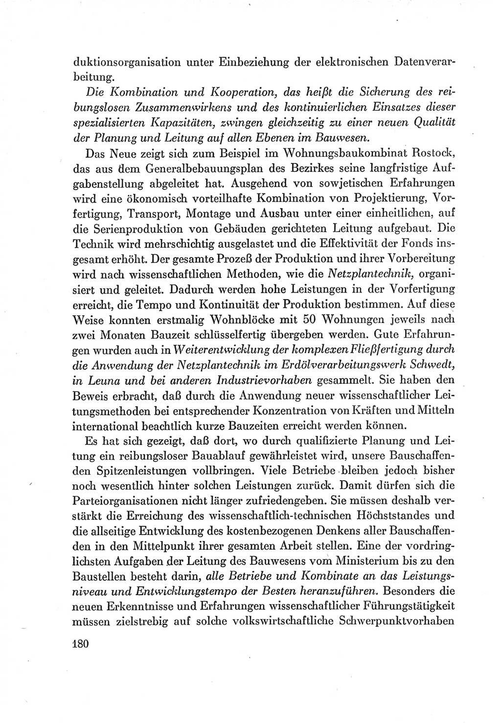 Protokoll der Verhandlungen des Ⅶ. Parteitages der Sozialistischen Einheitspartei Deutschlands (SED) [Deutsche Demokratische Republik (DDR)] 1967, Band Ⅰ, Seite 180 (Prot. Verh. Ⅶ. PT SED DDR 1967, Bd. Ⅰ, S. 180)