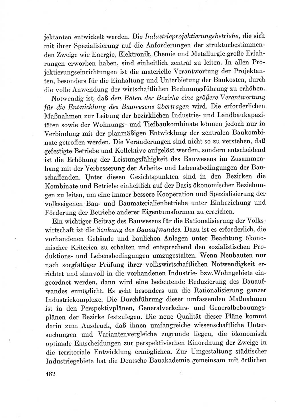 Protokoll der Verhandlungen des Ⅶ. Parteitages der Sozialistischen Einheitspartei Deutschlands (SED) [Deutsche Demokratische Republik (DDR)] 1967, Band Ⅰ, Seite 182 (Prot. Verh. Ⅶ. PT SED DDR 1967, Bd. Ⅰ, S. 182)