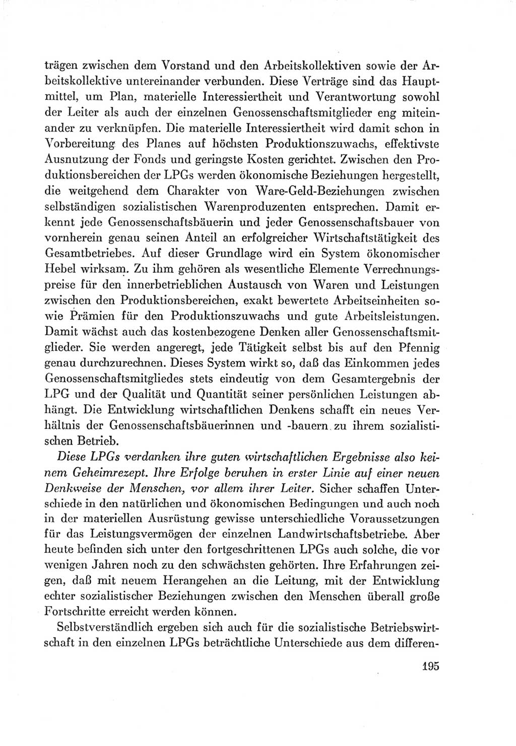 Protokoll der Verhandlungen des Ⅶ. Parteitages der Sozialistischen Einheitspartei Deutschlands (SED) [Deutsche Demokratische Republik (DDR)] 1967, Band Ⅰ, Seite 195 (Prot. Verh. Ⅶ. PT SED DDR 1967, Bd. Ⅰ, S. 195)