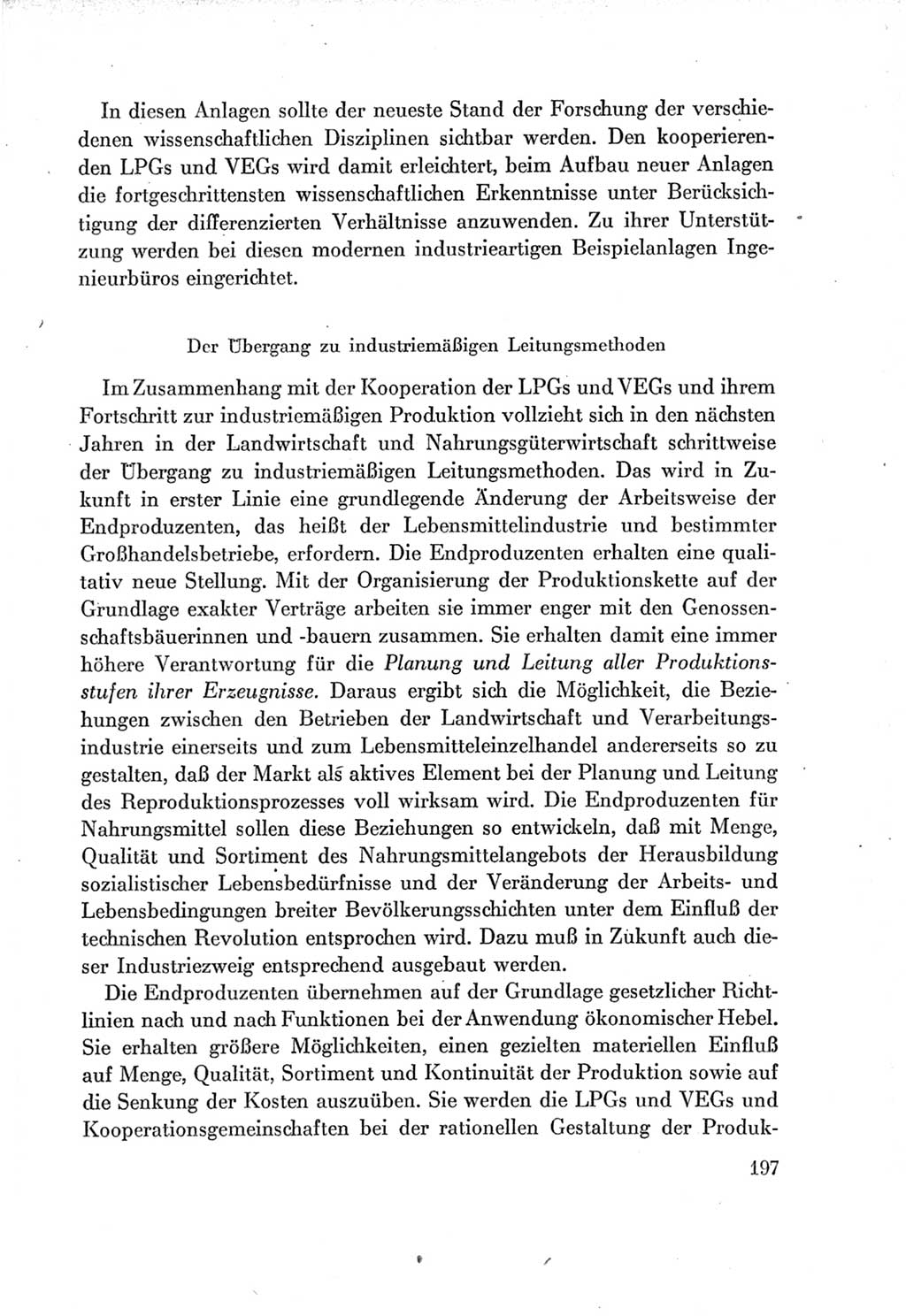 Protokoll der Verhandlungen des Ⅶ. Parteitages der Sozialistischen Einheitspartei Deutschlands (SED) [Deutsche Demokratische Republik (DDR)] 1967, Band Ⅰ, Seite 197 (Prot. Verh. Ⅶ. PT SED DDR 1967, Bd. Ⅰ, S. 197)