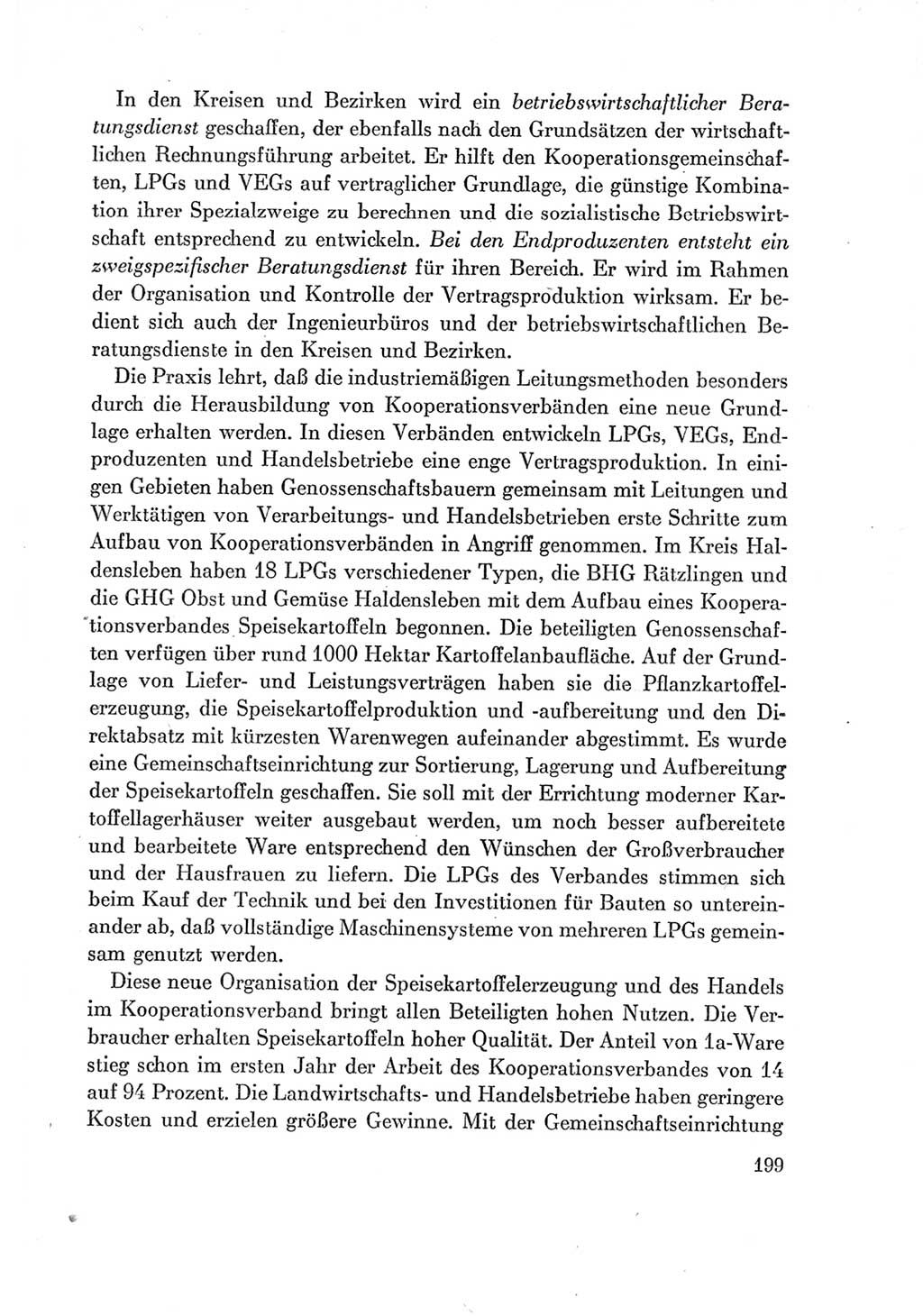 Protokoll der Verhandlungen des Ⅶ. Parteitages der Sozialistischen Einheitspartei Deutschlands (SED) [Deutsche Demokratische Republik (DDR)] 1967, Band Ⅰ, Seite 199 (Prot. Verh. Ⅶ. PT SED DDR 1967, Bd. Ⅰ, S. 199)