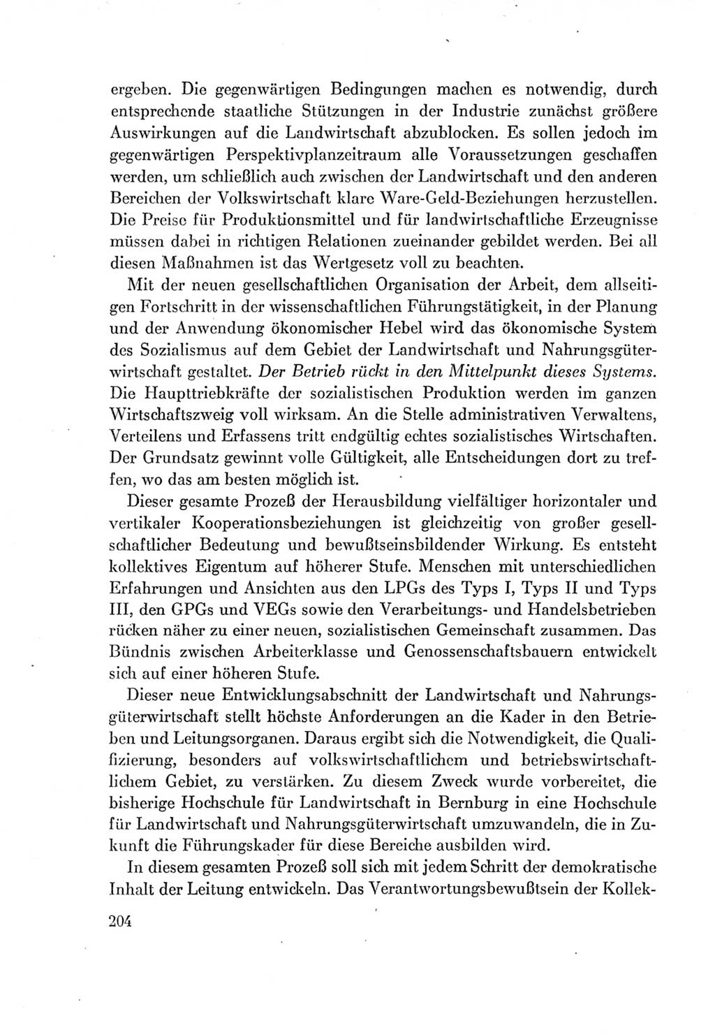 Protokoll der Verhandlungen des Ⅶ. Parteitages der Sozialistischen Einheitspartei Deutschlands (SED) [Deutsche Demokratische Republik (DDR)] 1967, Band Ⅰ, Seite 204 (Prot. Verh. Ⅶ. PT SED DDR 1967, Bd. Ⅰ, S. 204)