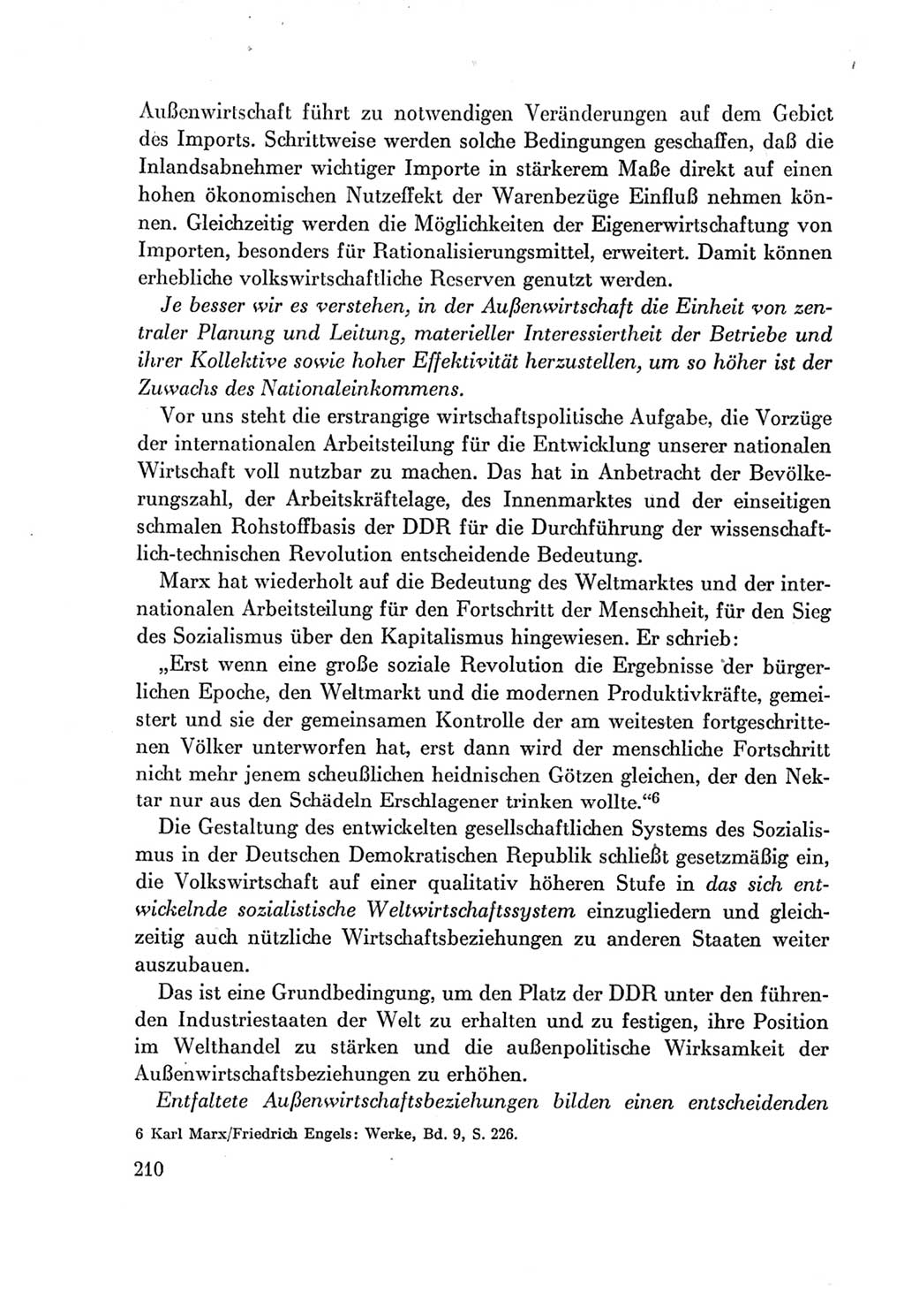 Protokoll der Verhandlungen des Ⅶ. Parteitages der Sozialistischen Einheitspartei Deutschlands (SED) [Deutsche Demokratische Republik (DDR)] 1967, Band Ⅰ, Seite 210 (Prot. Verh. Ⅶ. PT SED DDR 1967, Bd. Ⅰ, S. 210)