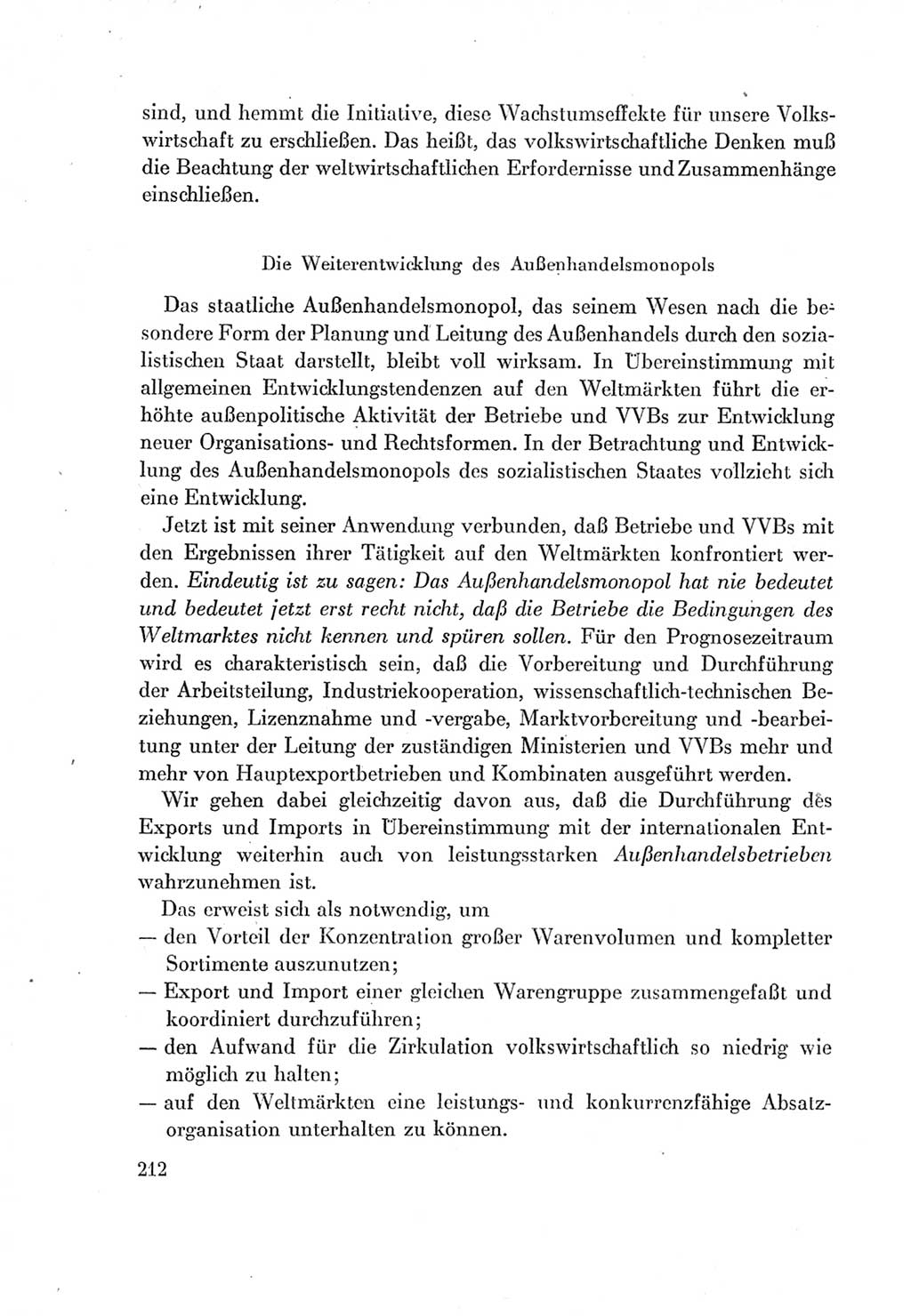 Protokoll der Verhandlungen des Ⅶ. Parteitages der Sozialistischen Einheitspartei Deutschlands (SED) [Deutsche Demokratische Republik (DDR)] 1967, Band Ⅰ, Seite 212 (Prot. Verh. Ⅶ. PT SED DDR 1967, Bd. Ⅰ, S. 212)