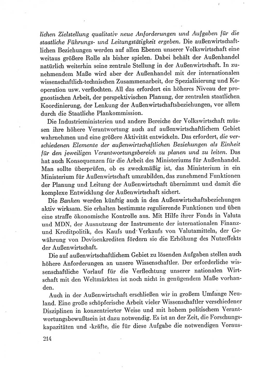 Protokoll der Verhandlungen des Ⅶ. Parteitages der Sozialistischen Einheitspartei Deutschlands (SED) [Deutsche Demokratische Republik (DDR)] 1967, Band Ⅰ, Seite 214 (Prot. Verh. Ⅶ. PT SED DDR 1967, Bd. Ⅰ, S. 214)