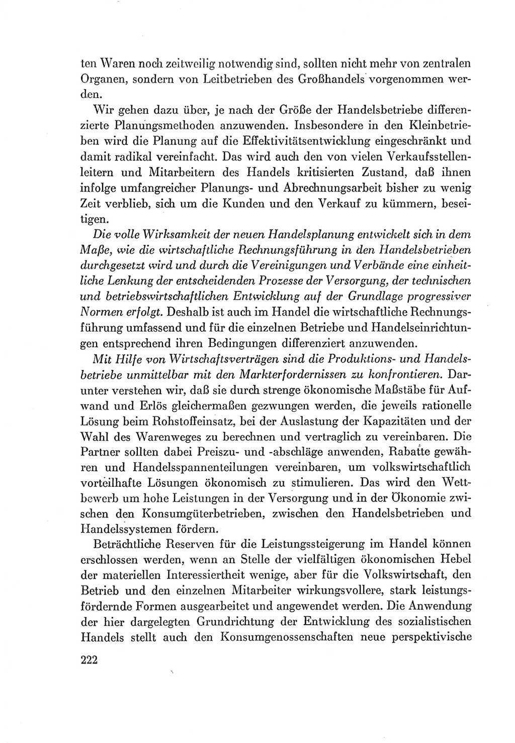 Protokoll der Verhandlungen des Ⅶ. Parteitages der Sozialistischen Einheitspartei Deutschlands (SED) [Deutsche Demokratische Republik (DDR)] 1967, Band Ⅰ, Seite 222 (Prot. Verh. Ⅶ. PT SED DDR 1967, Bd. Ⅰ, S. 222)