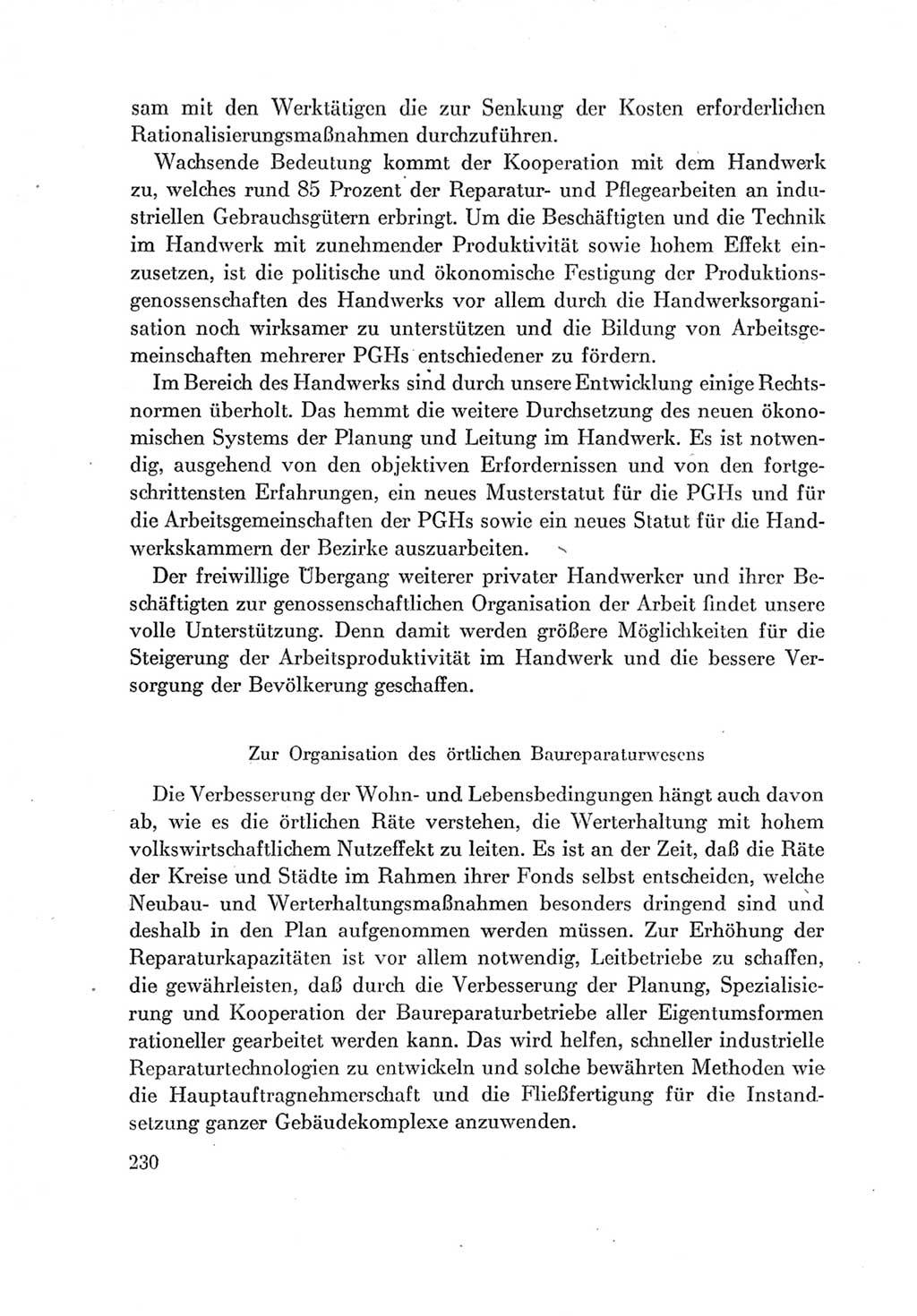 Protokoll der Verhandlungen des Ⅶ. Parteitages der Sozialistischen Einheitspartei Deutschlands (SED) [Deutsche Demokratische Republik (DDR)] 1967, Band Ⅰ, Seite 230 (Prot. Verh. Ⅶ. PT SED DDR 1967, Bd. Ⅰ, S. 230)