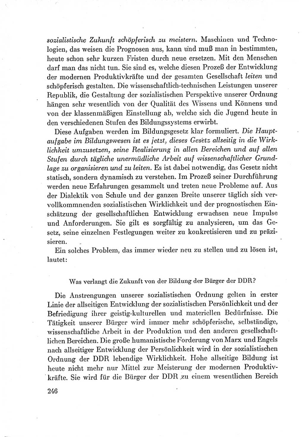 Protokoll der Verhandlungen des Ⅶ. Parteitages der Sozialistischen Einheitspartei Deutschlands (SED) [Deutsche Demokratische Republik (DDR)] 1967, Band Ⅰ, Seite 246 (Prot. Verh. Ⅶ. PT SED DDR 1967, Bd. Ⅰ, S. 246)